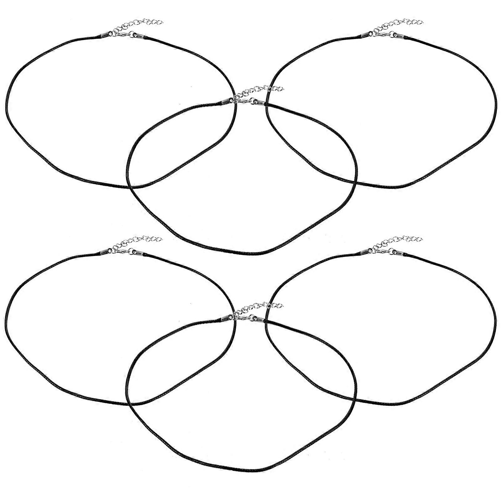 DIY Design Necklace Rope Cord With Clasp For Craft Enthusiasts 48X0.1X0.1Cm Wear Resistance 20Pcs