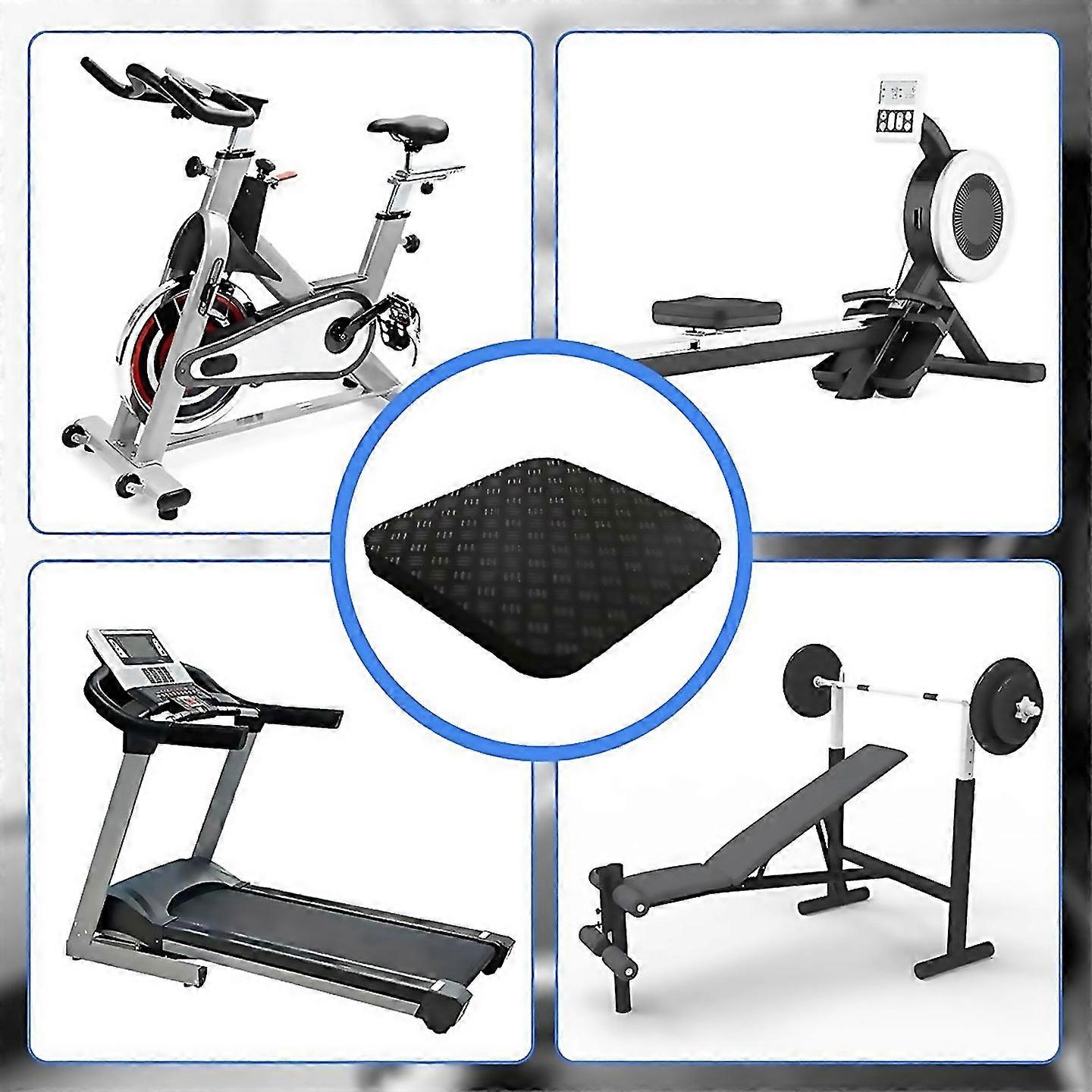 For 8pcs Treadmill Walking Mat Pad Silicone Noise Reduction Workout