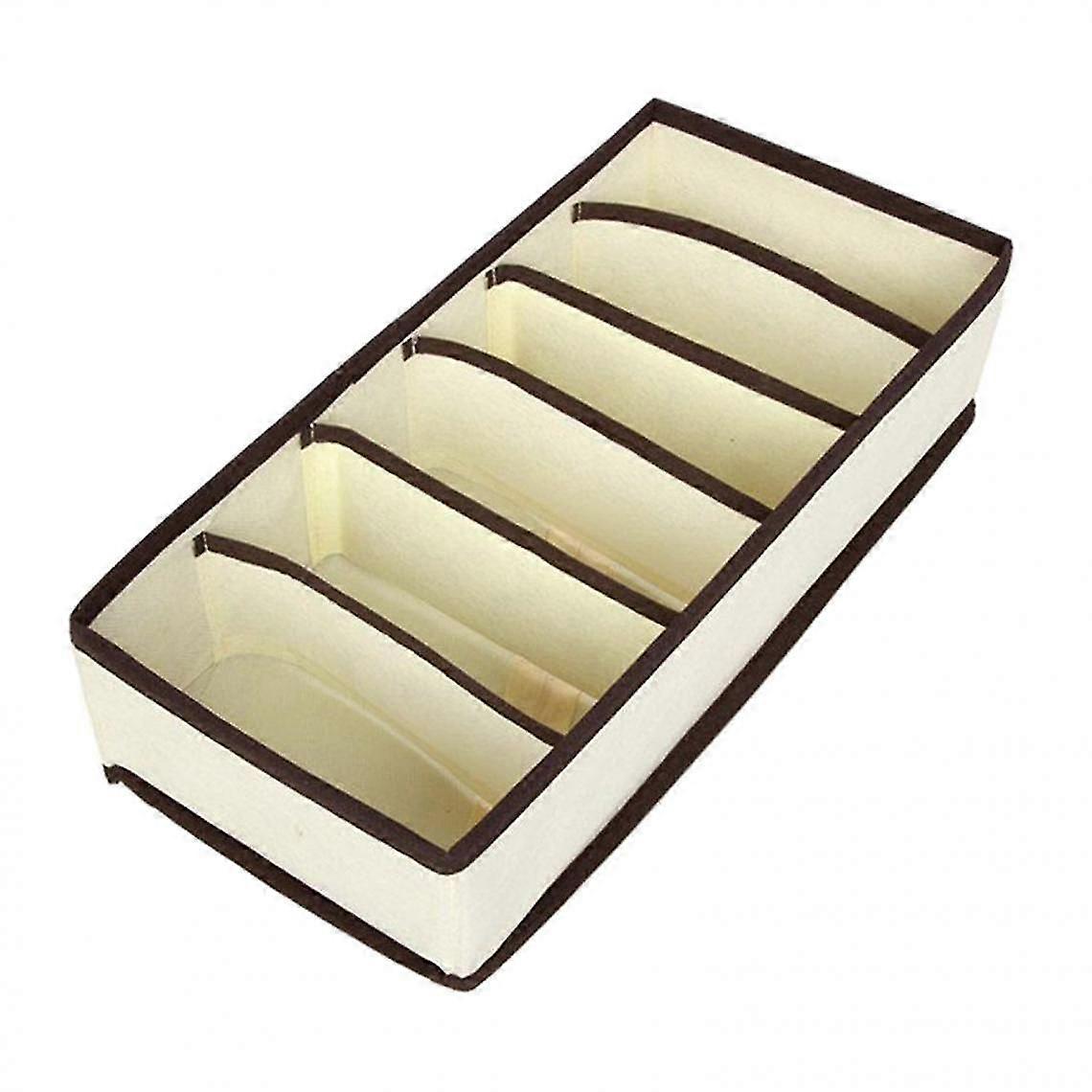 Foldable Underwear Divider Storage Box Closet Case Dormitory 7 Grid