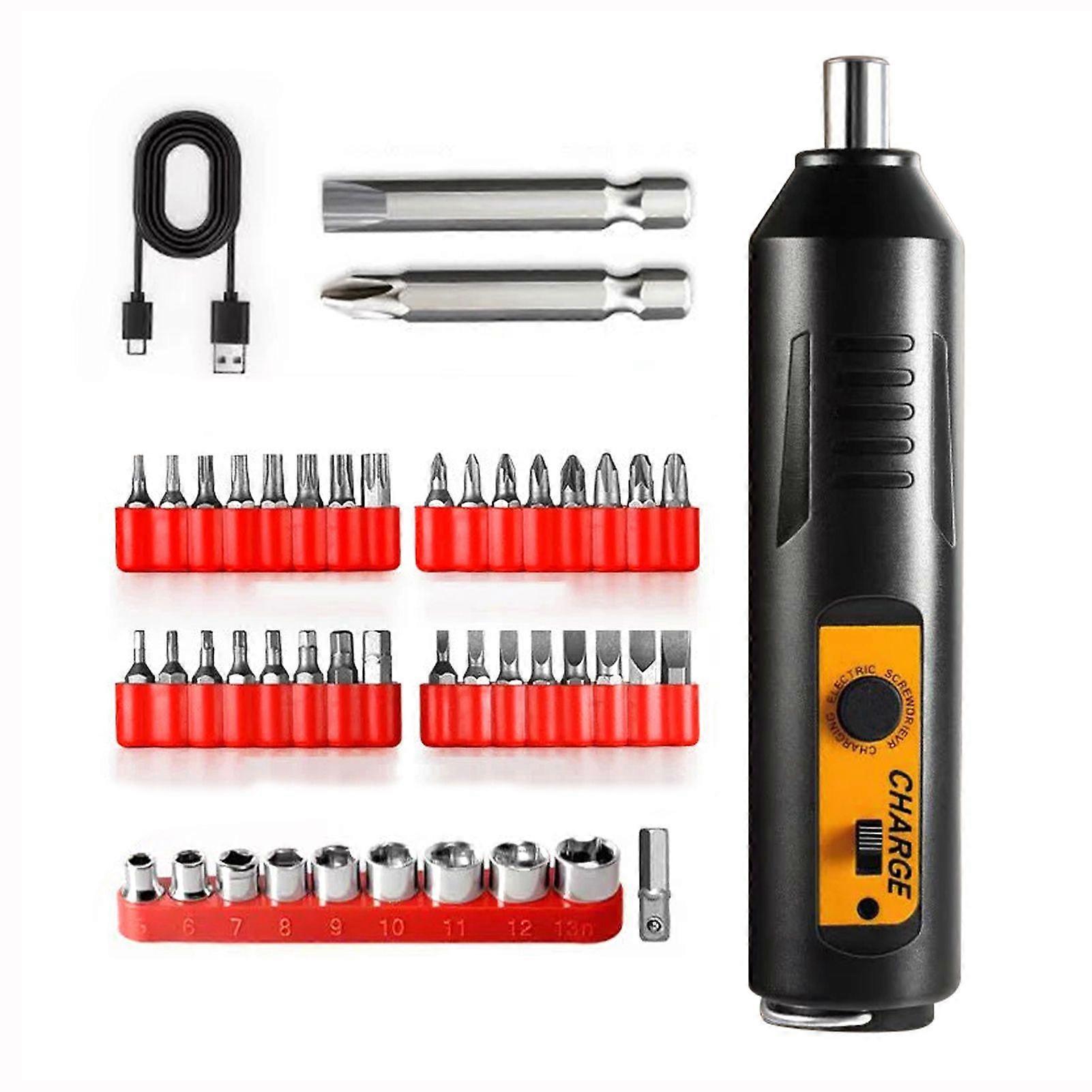 High Precise Electric Screwdriver Set Household Rechargeable Mini Hand Electric Drill Can Turn Clockwise Reverse