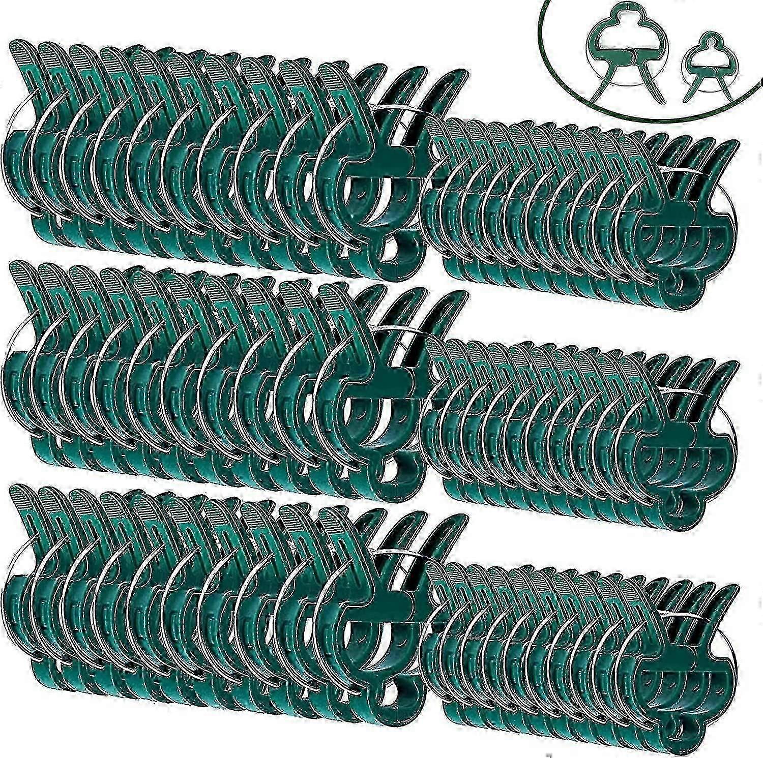 60 Pieces Plant Clips For Fixing Tomatoes, Roses, Cucumbers And Other Climbing Plants 2 Sizes Reusable Plant Clips (30 Large Clips And 30 Small Clips)