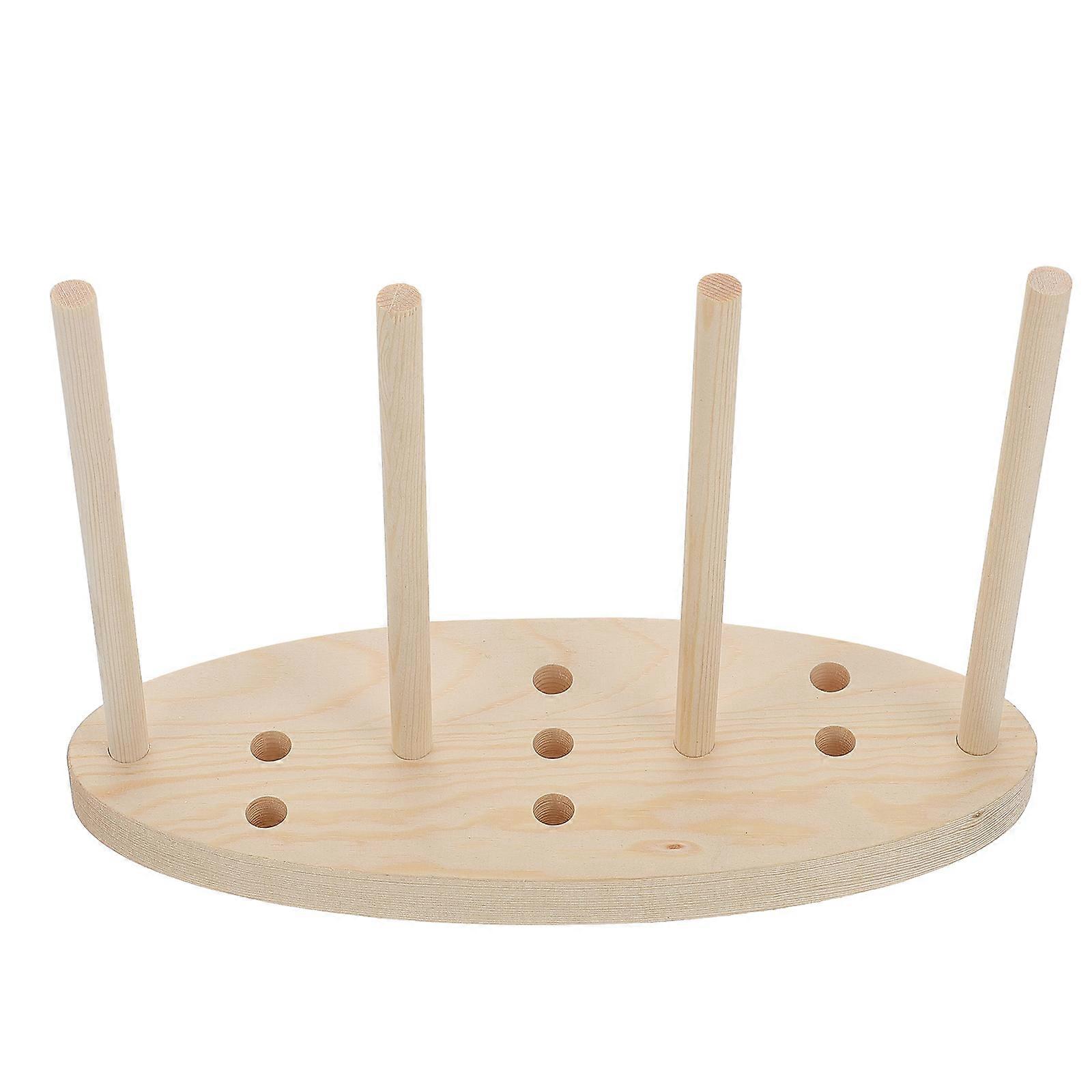Wooden Bowknot Fixing Device Bow Making Tool 2Sets for DIY Use