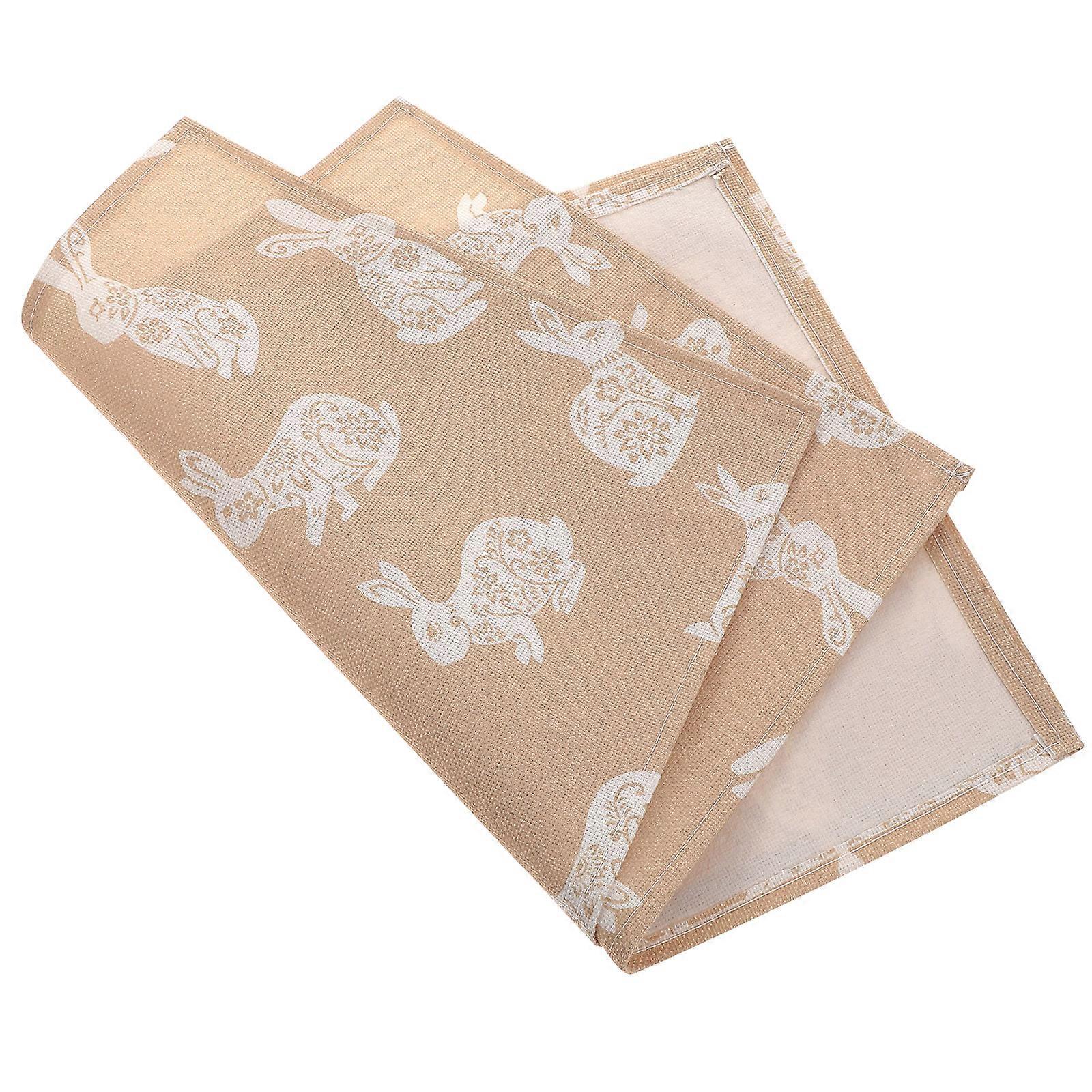 Dining Table Mat 2Pcs Dining Room Use 44x29.5x0.2cm Adorned with Easter Themes Table Protection