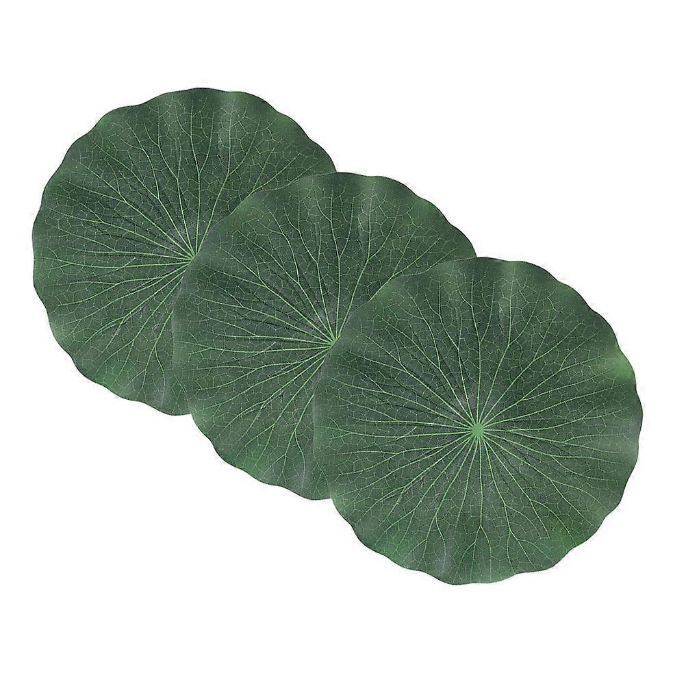 15 Pcs EVA Simulation Leaf Beautiful Floating Decoration for Fish Tanks Ponds and Outdoor Spaces