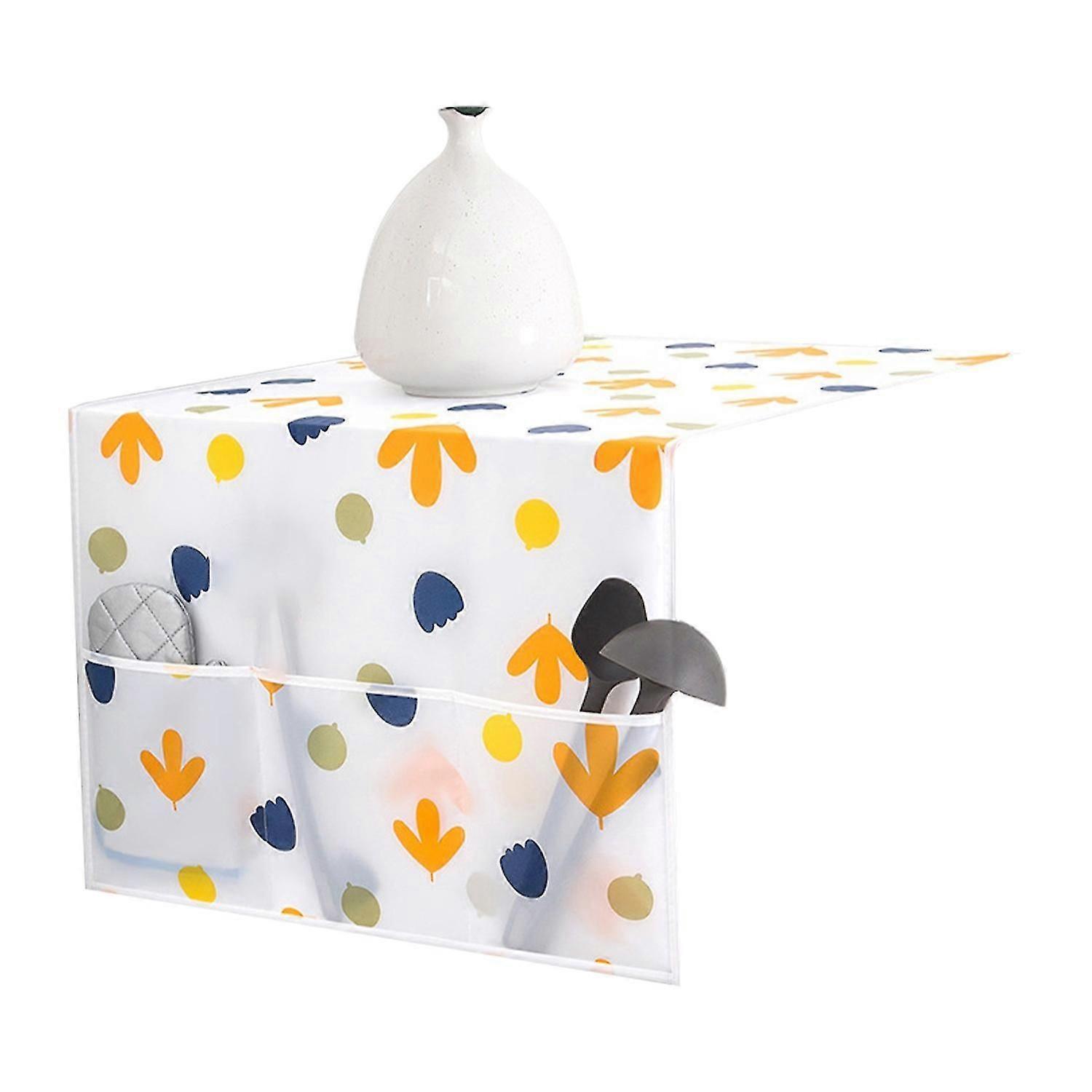 Moisture Proof Refrigerator Dust Cover Foldable PEVA Convenient Practical Refrigerator Cloth for