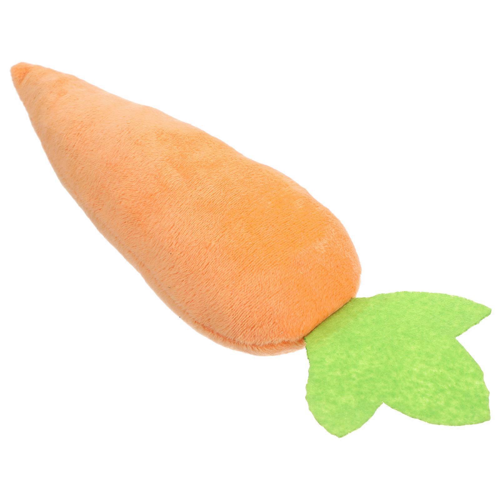 Interactive Catnip Carrot Toy for Cats Soft Plush 3Pcs Indoor Set