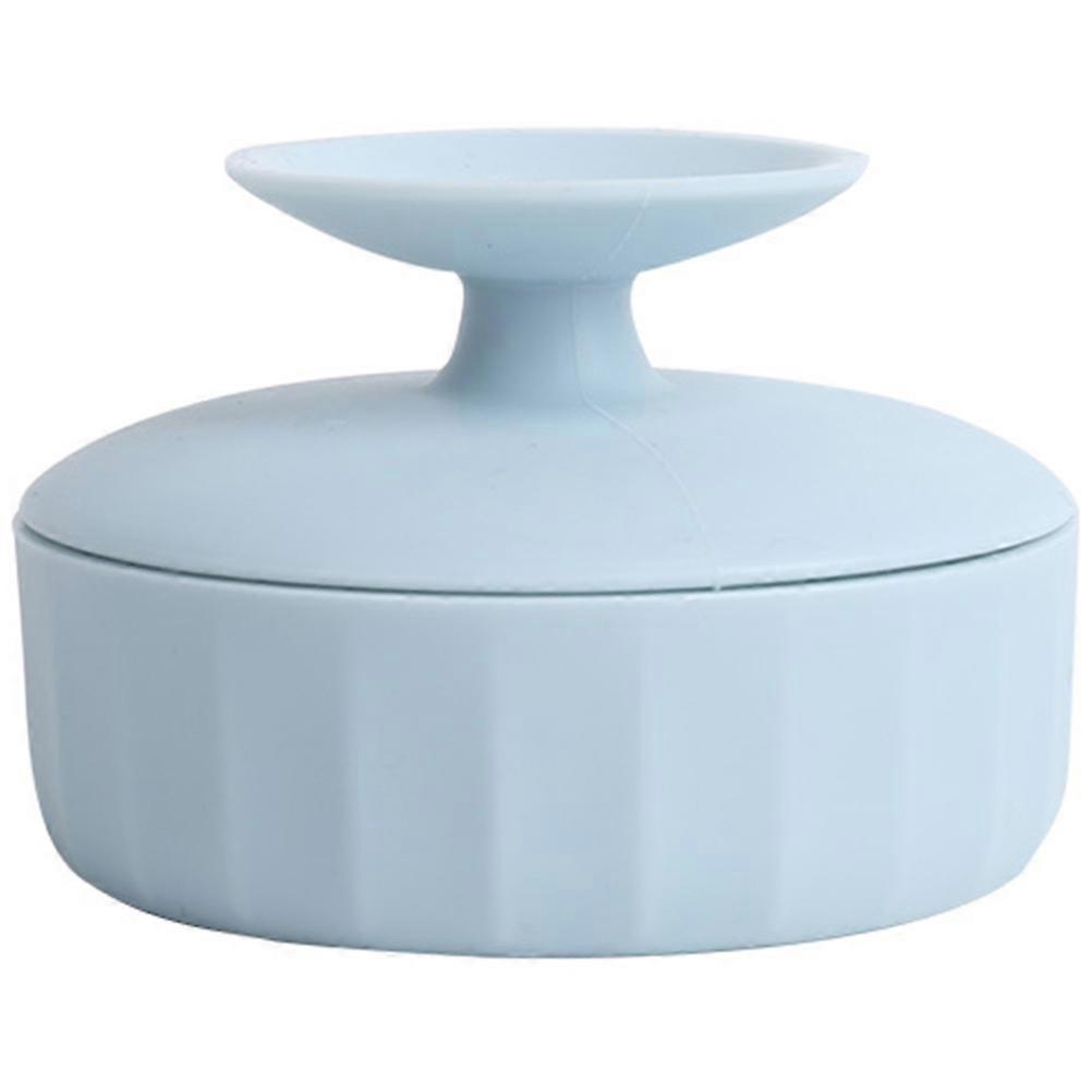 Blue Makeup Brush Cleaner Box with Silicone Material for Daily Use
