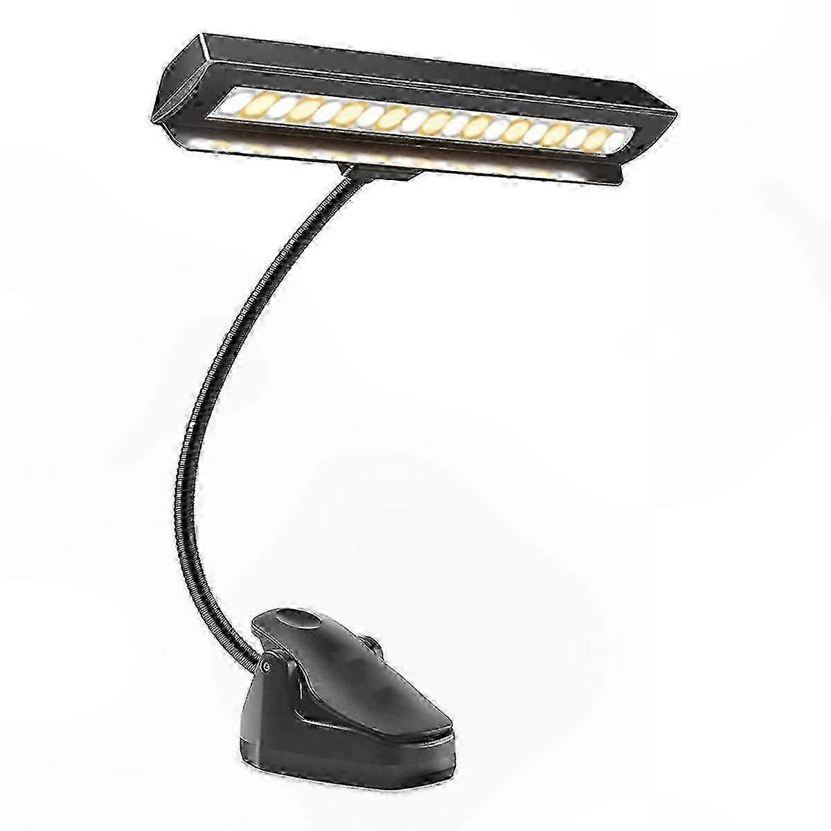 Adjustable LED Music Stand Light, Portable USB-C Rechargeable Lamp for Piano and Orchestra Use