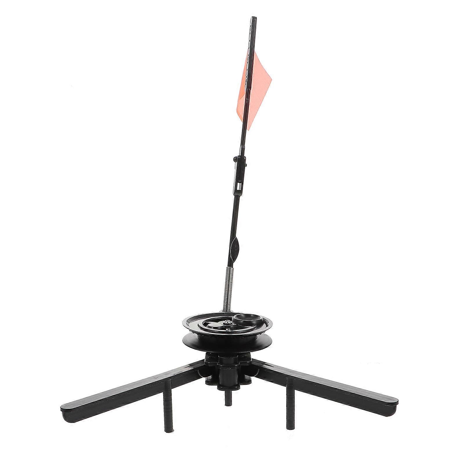 Ice Fishing Tip-Up Stand for Fishing Use with Foldable Portable Flag