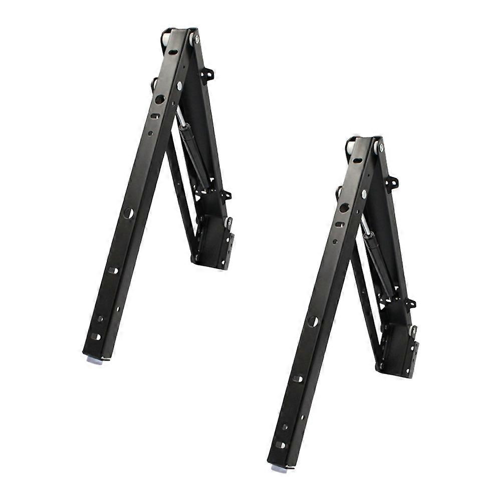 Folding Seat Stool Bracket for Shoe Changing Stool Accessories Black 2Pairs