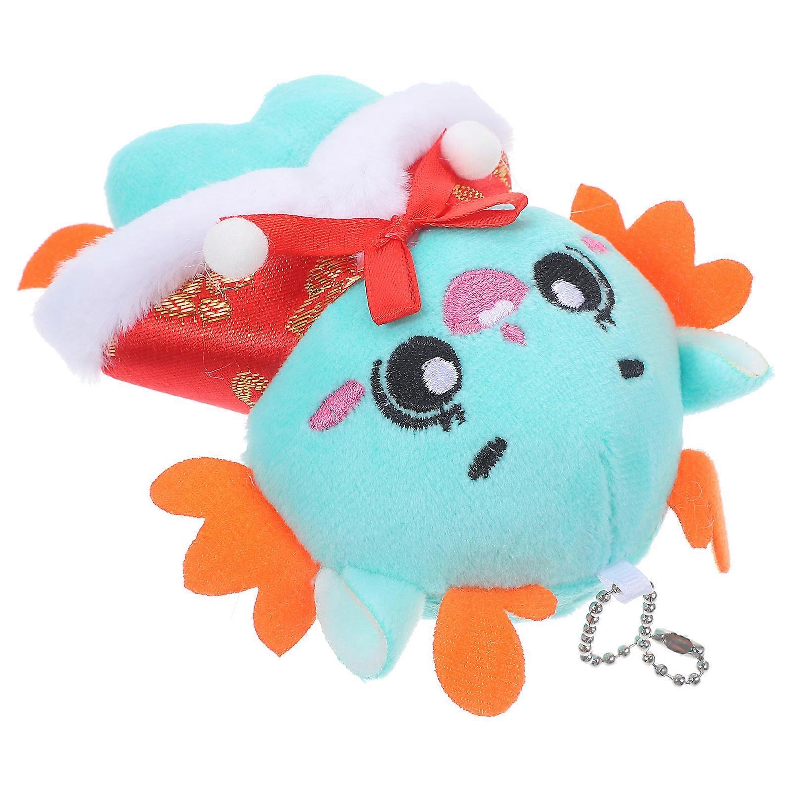 Dragon Key Chain Plush for Decoration Chinese Style Key Pendant