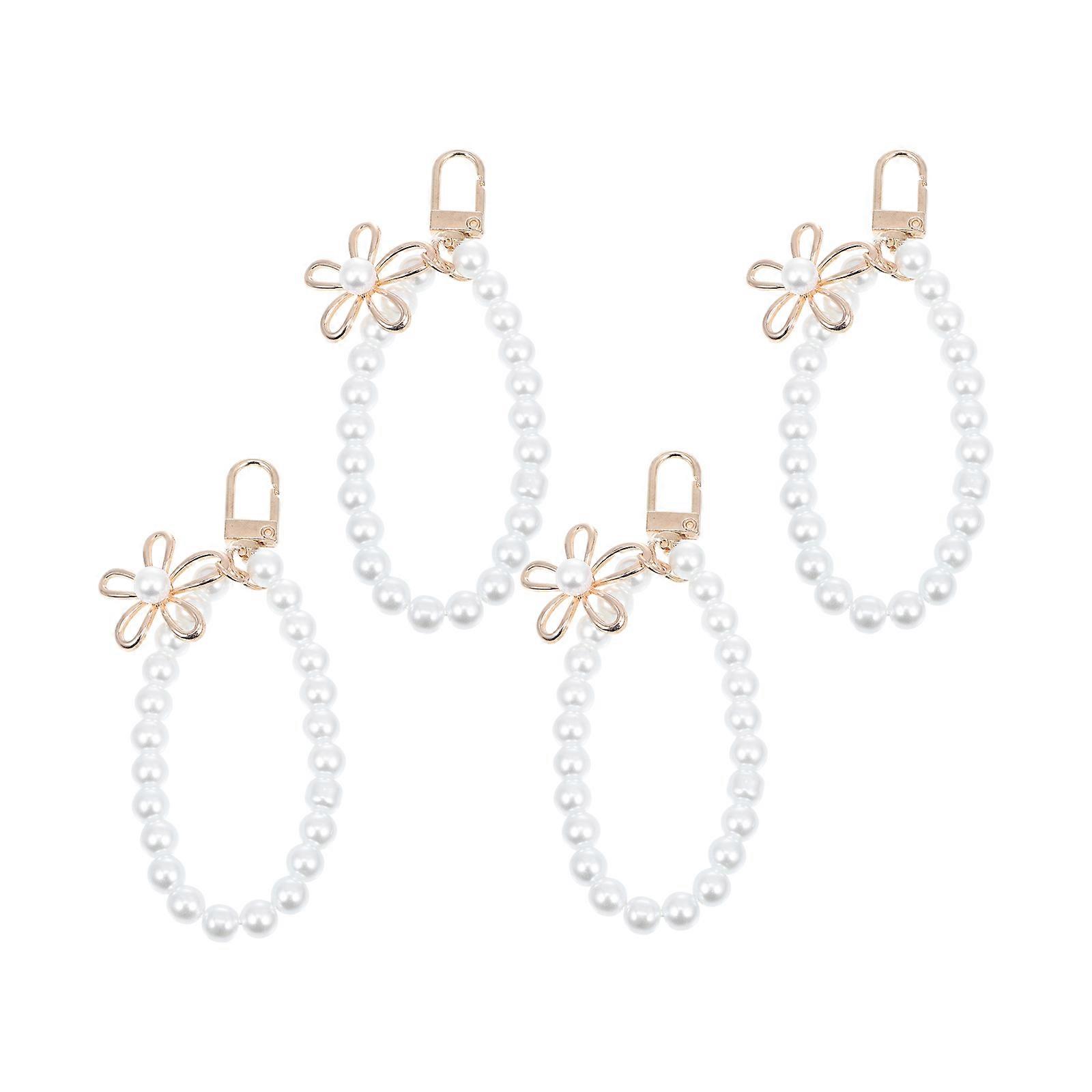 Pearl Phone Lanyards Simple Design for Decoration 12Pcs Assorted