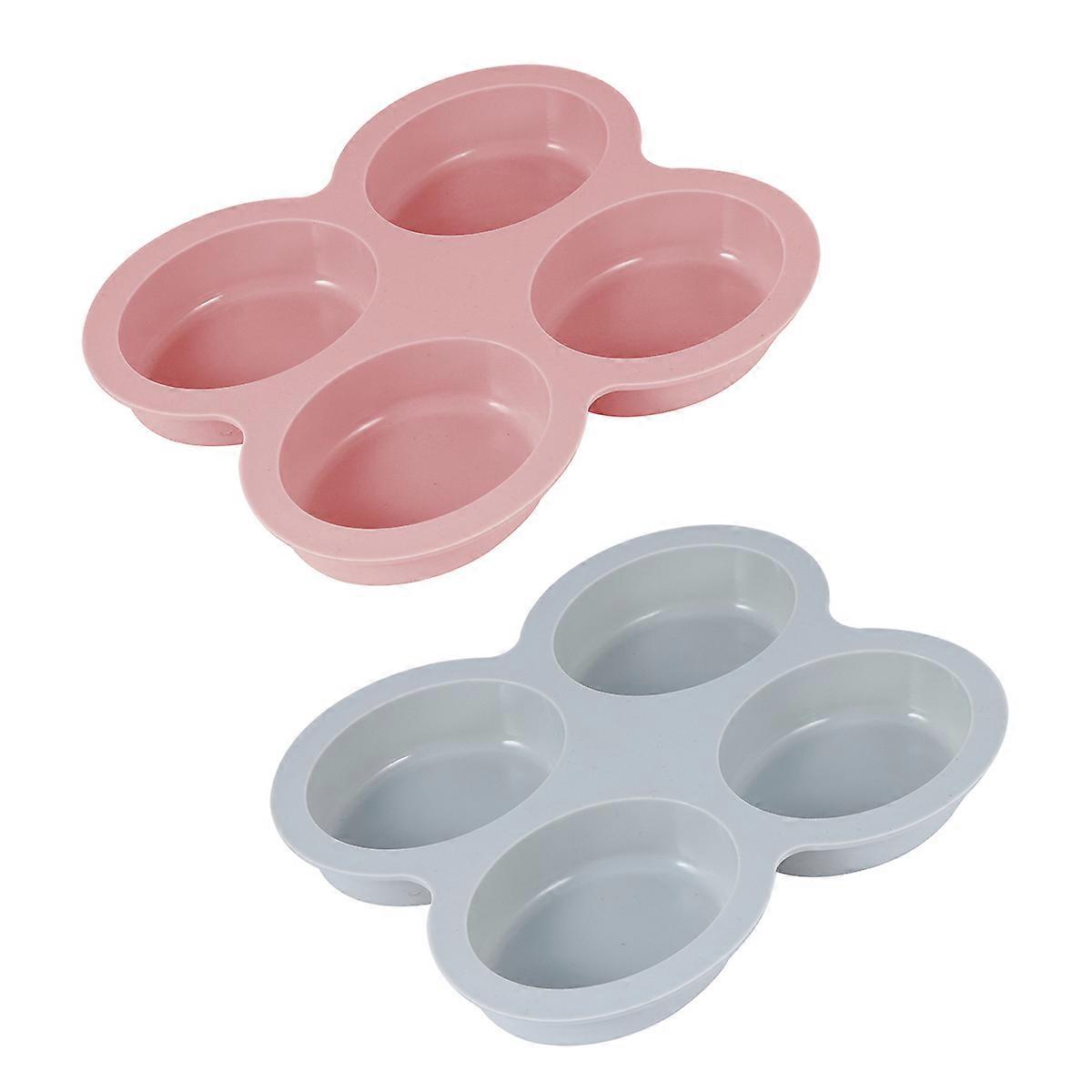 Oval Silicone Soap Mold for Soap Making 2Pcs Multicolor DIY Tools