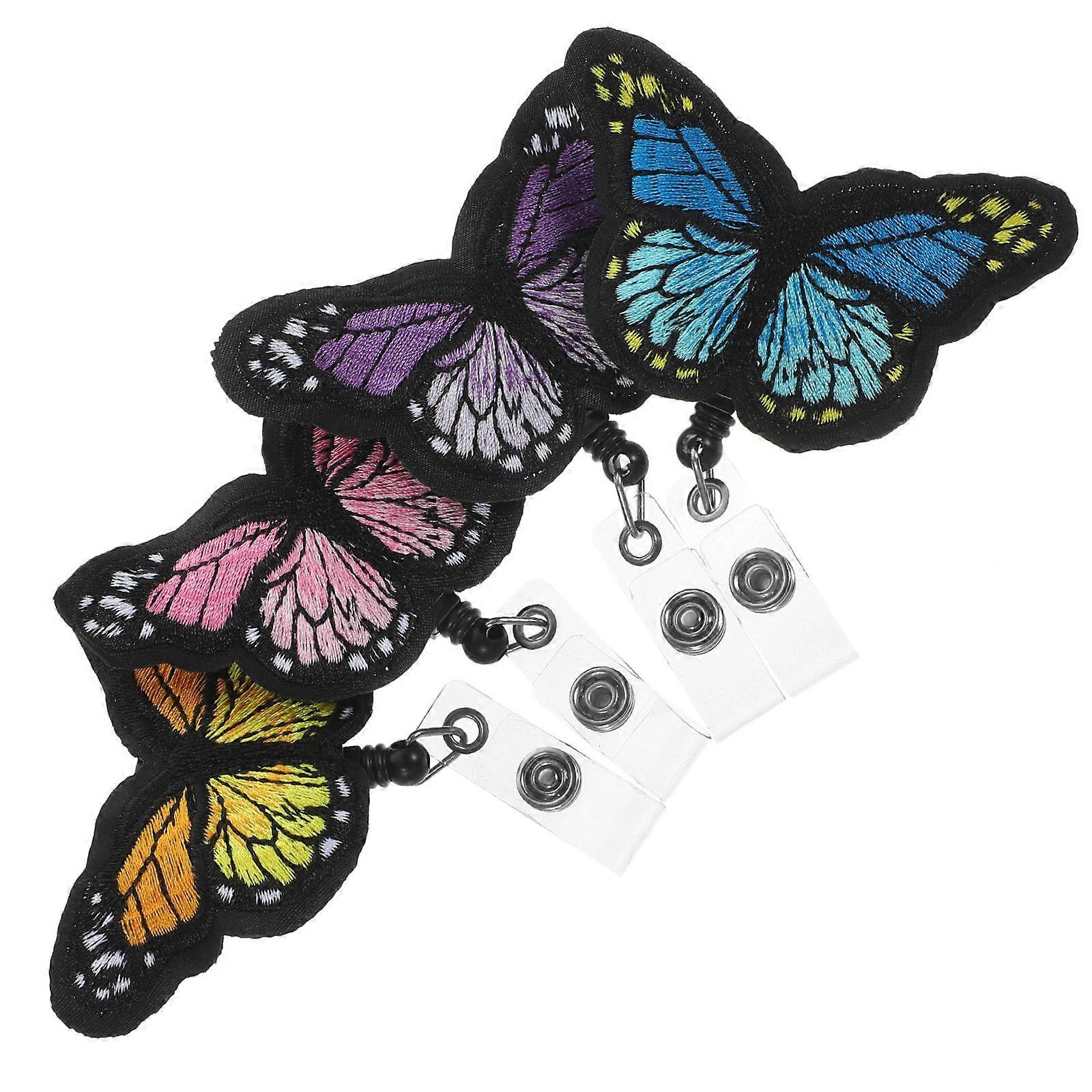 Id Badge Holders Name Cards Buckles for Daily Use 12Pcs Portable Clips