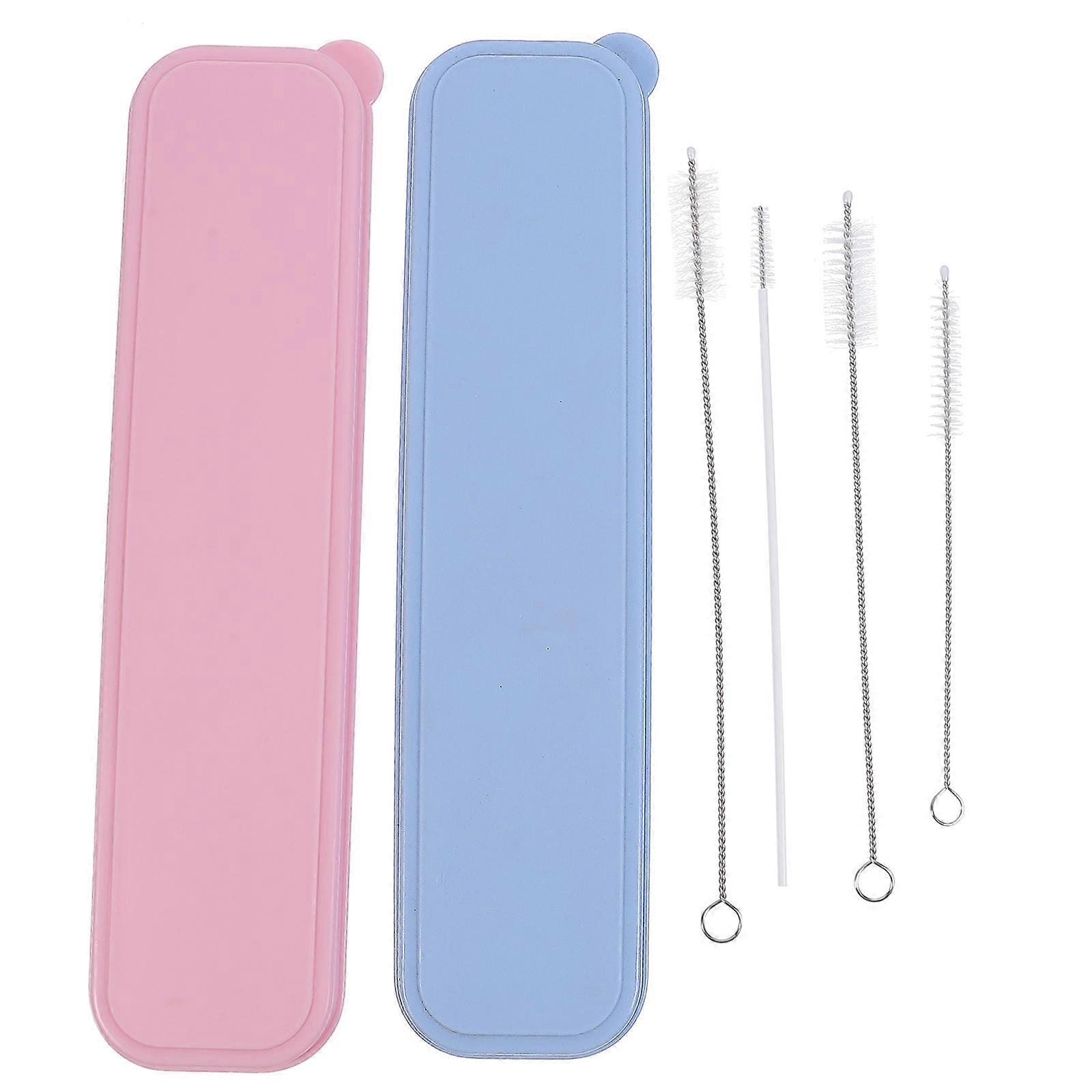 Straw Containers Practical Straw Accessories for Storage Use 1Set