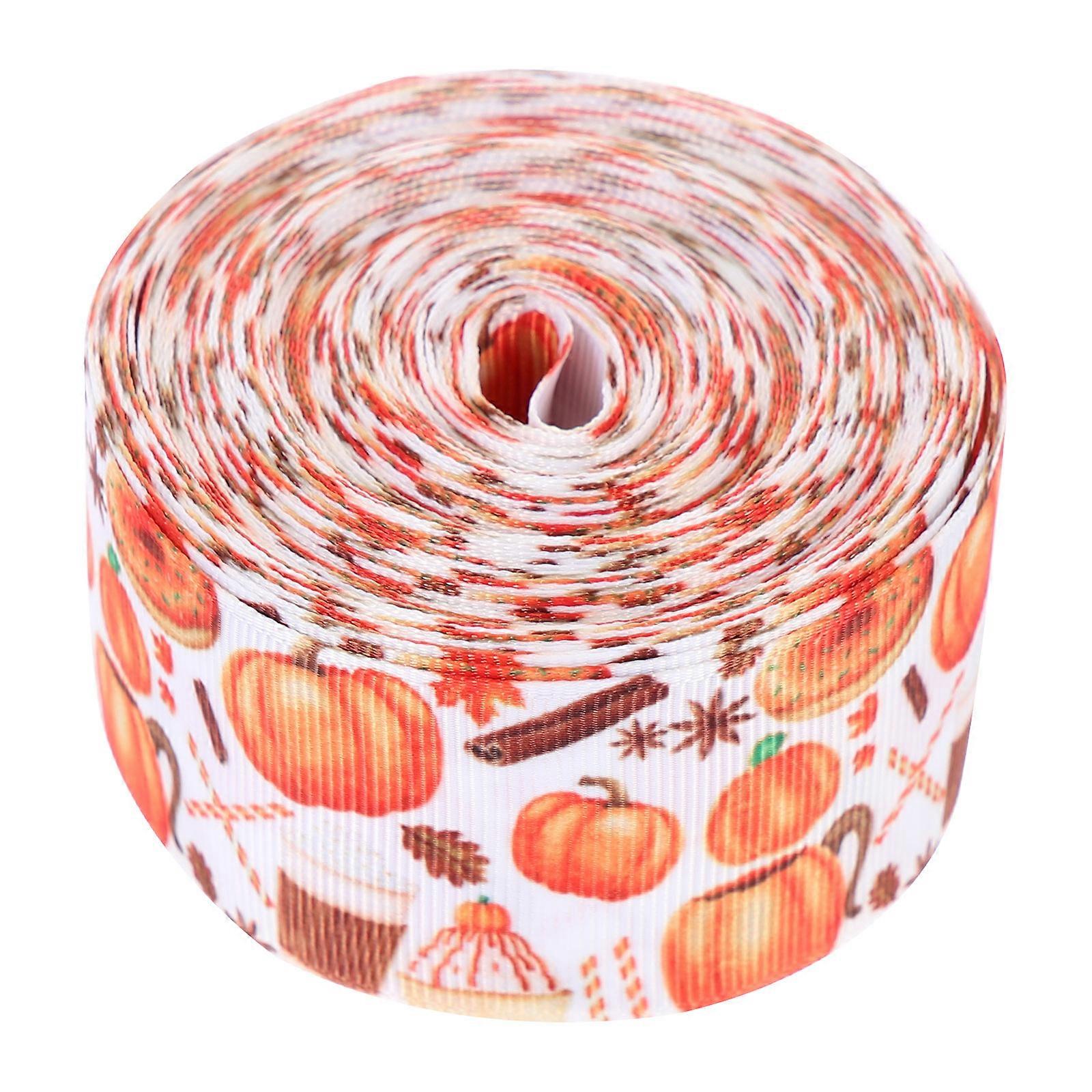 Fall Ribbon Gift Wrapping Ribbon for Decoration 3 Rolls