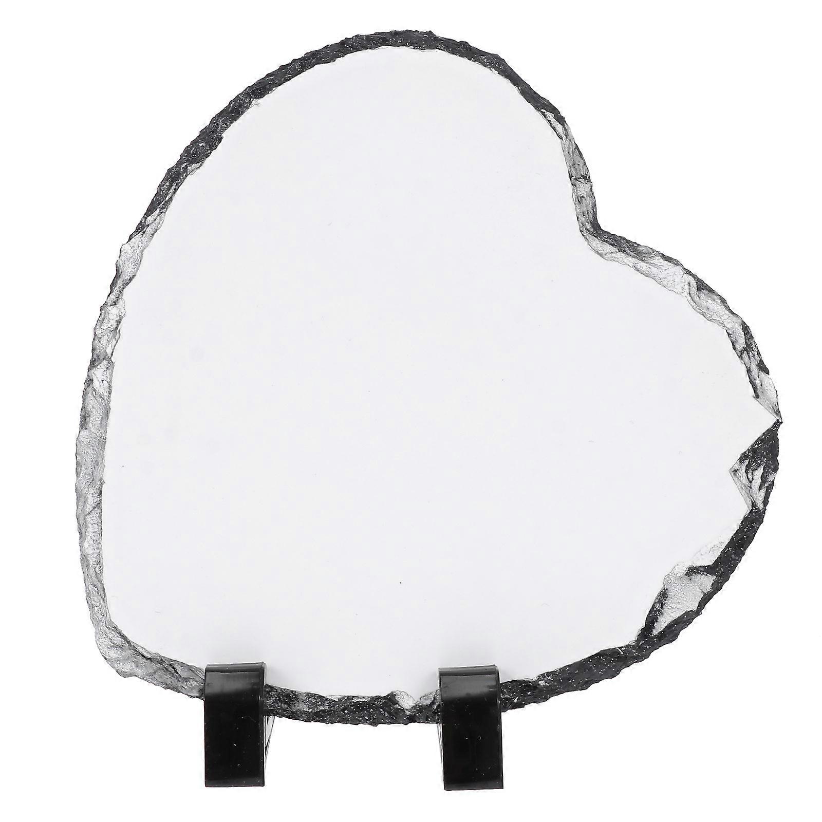 Heart-Shaped Sublimation Photo Frame for Decoration 3Sets White