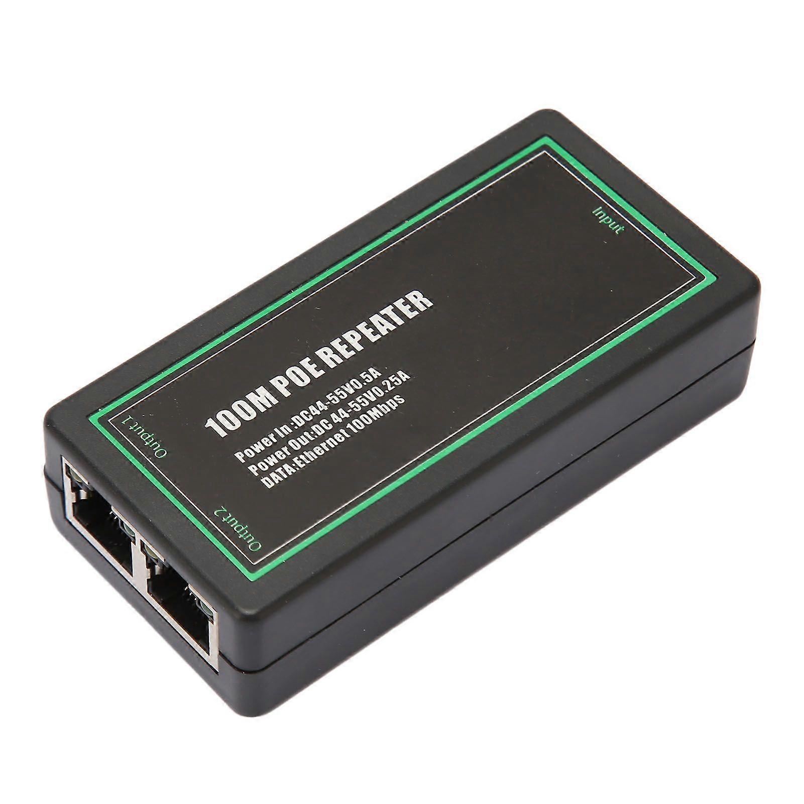 POE Extender Standard Gigabit Monitoring Signal Repeater Splitter for IP Cameras Plug and Play