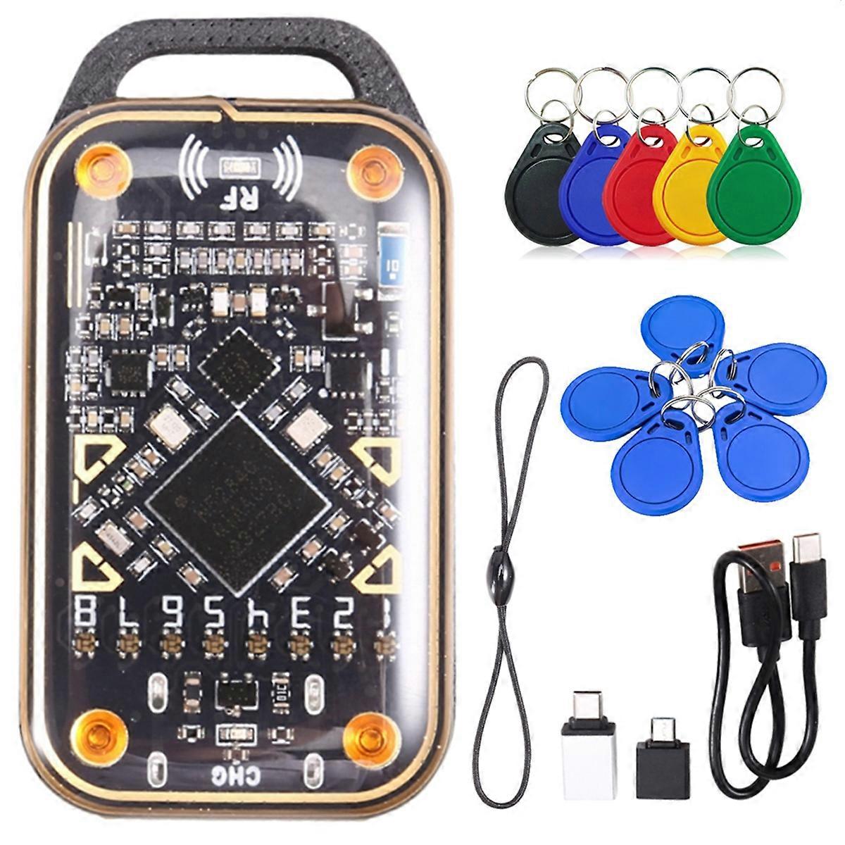 Upgrade Chameleon Ultra Smart Card Emulator+5xUID/CUID Keychain RFID Smart Chip Reader 125Khz 13.56M