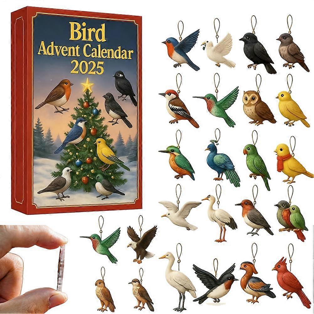 Christmas Advent Calendar 2025, 24 Day Countdown, Xmas Countdown 2D Acrylic