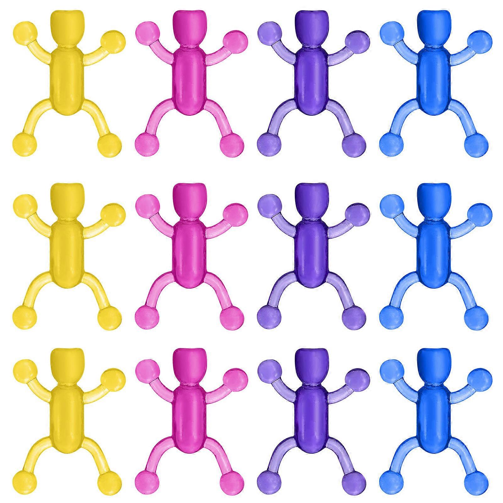 Anti Anxiety Strings Toy for Playing 30Pcs Cartoon Stretchy Man Toys