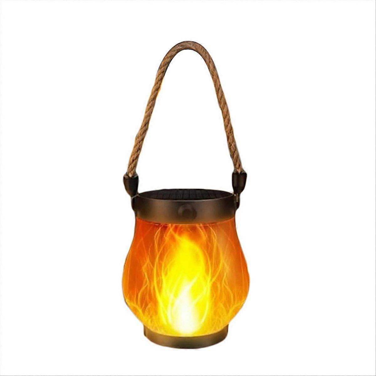Flame Solar Lantern Magical Dancing Flames Outdoor Lights
