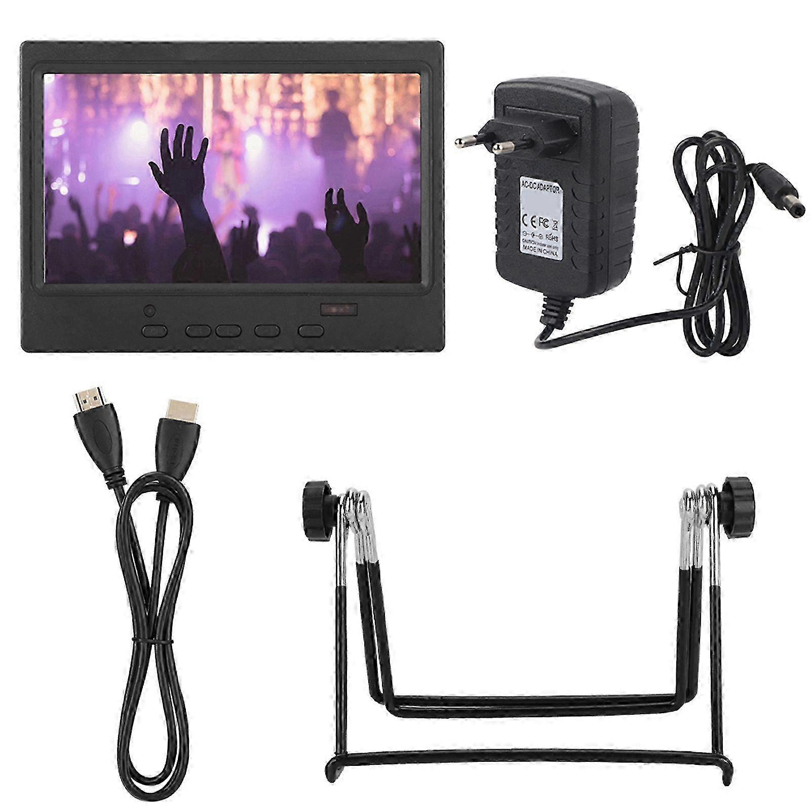 25-26 7 Inch Portable Monitor 1024x600 Multifunction Display Support HDMi VGa AV Input