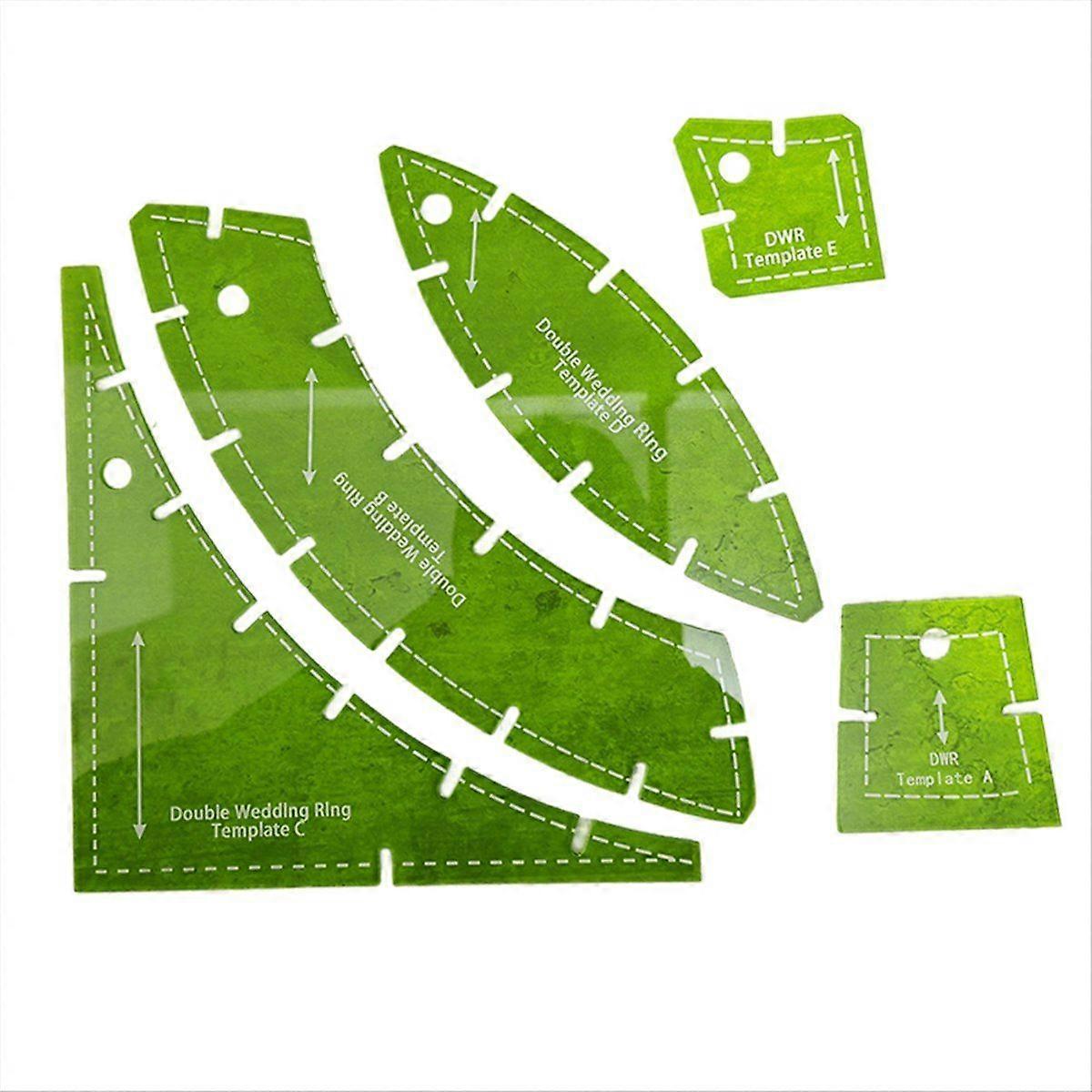 5pcs Polygon  parent DIY Sewing Quilting Templates Sewing Stencils Craft Patchwork Ruler Handmade Practical Tool