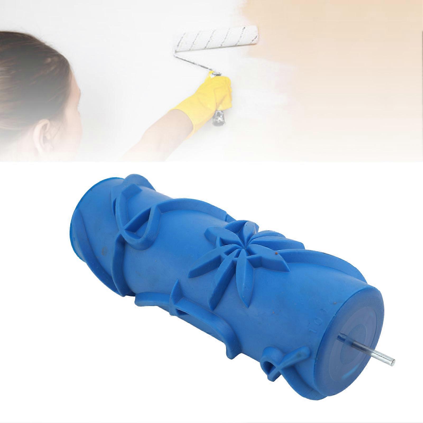 Pattern Paint Roller 106Y Soft Blue Rubber Head for Walls & Ceilings