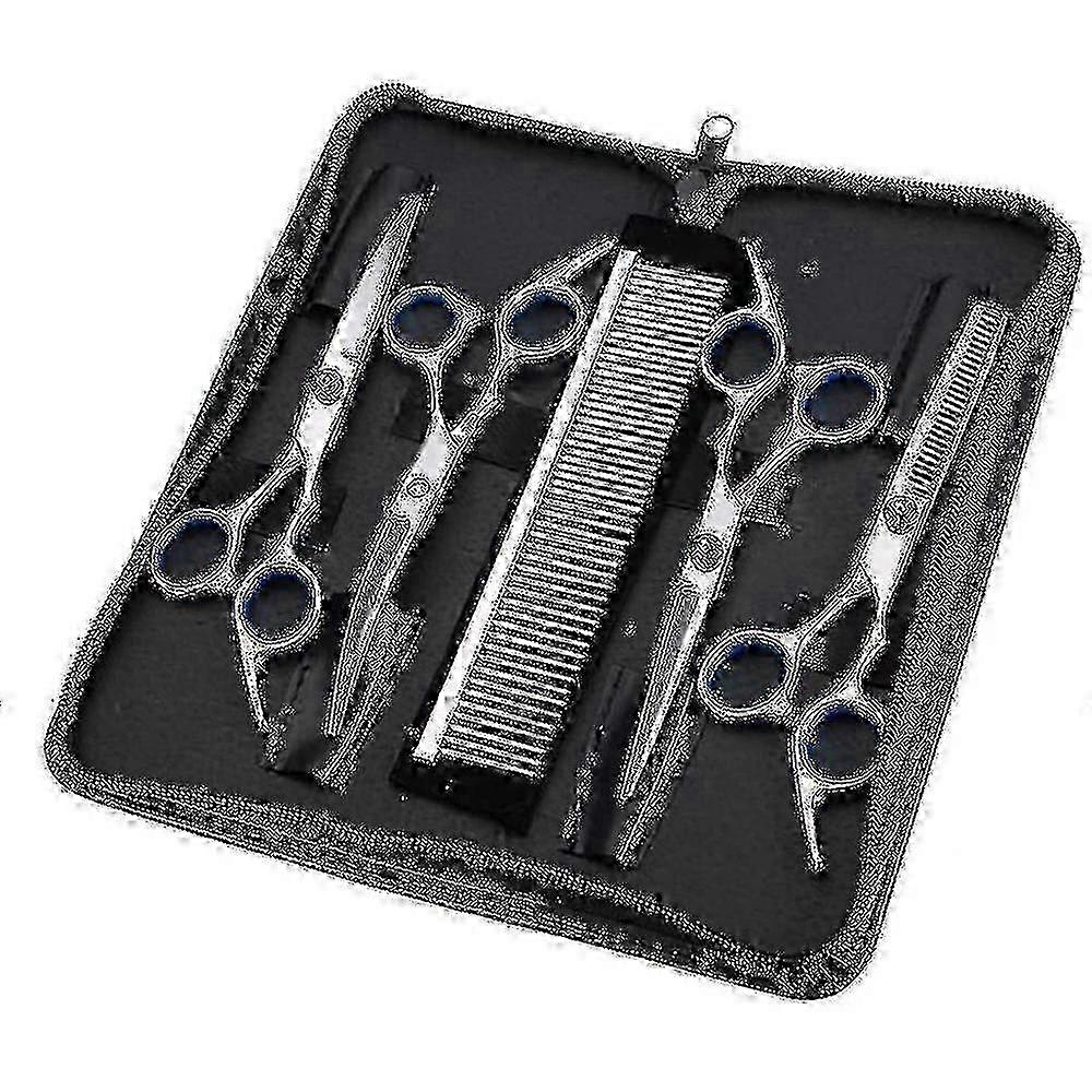5-in-1 Sharp Curved Grooming Scissors Set for Dogs and Cats2025