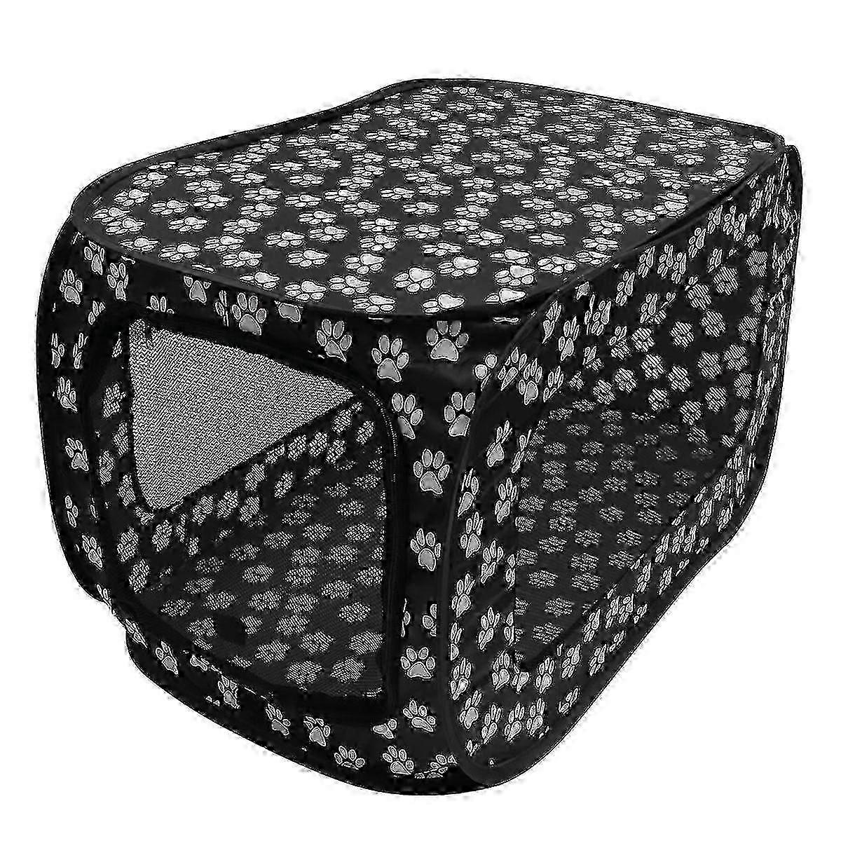 ポータブルペットフェンスクリエイティブドッグケージネストサプライ(ブラック)