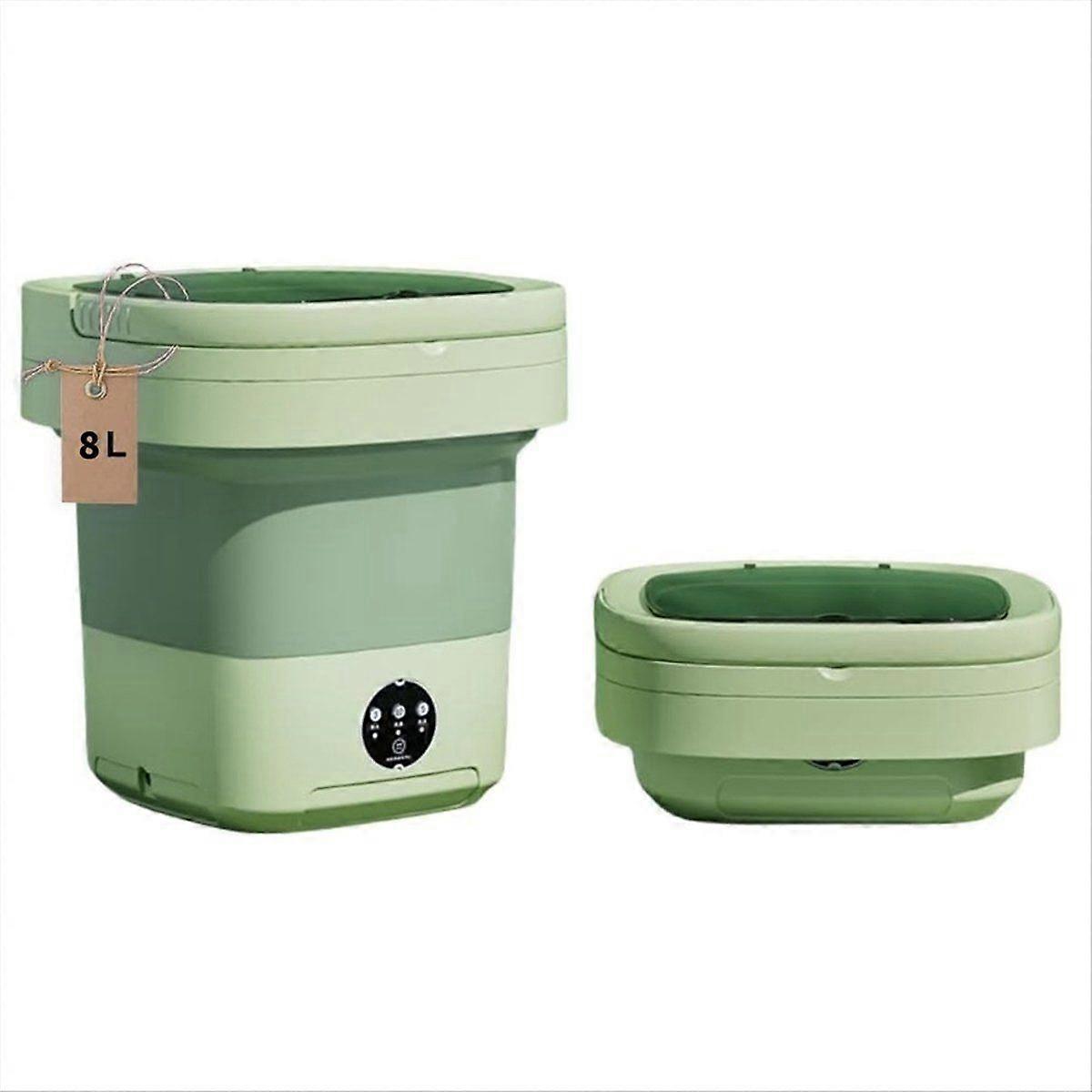 Portable Washing Machine,Mini Washer,Green EU Plug