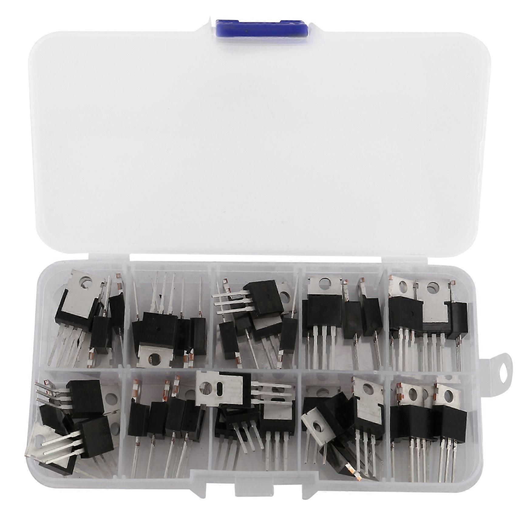 50Pcs 10Types IRF Series Mosfet Transistors Assortment Kit