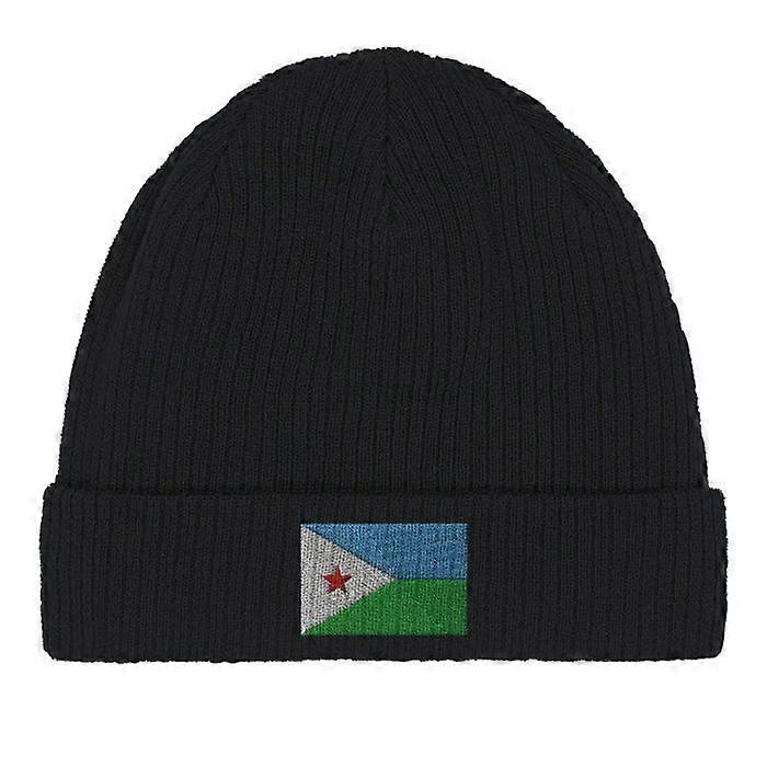 Djibouti Flag Cap in Black