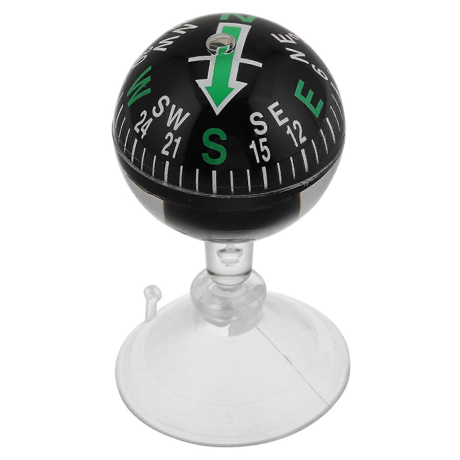 Suction Cup Compass For Car Dashboard Navigation And Direction Guide Ball Portable Plastic Compass For Automotive And Marine Use