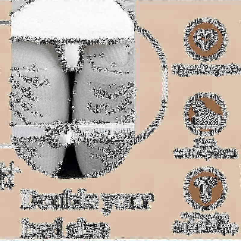 Mattress connector 20cm wedge for creating king size bed setup