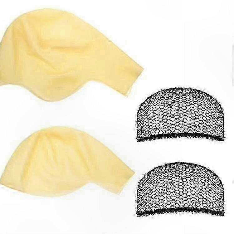 Big Size 23 Inch Latex Bald Cap for Adults, Costume Wig Accessory for Makeup and Themed Events