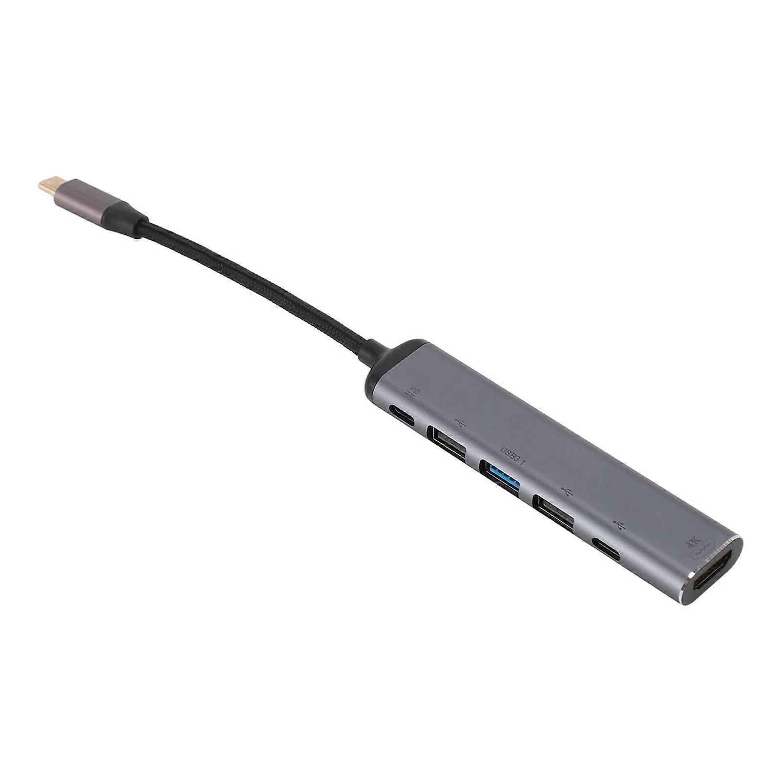 USB C to High Definition Multimedia Interface PD100W Type A Hub 60HZ Resolution USB C Multiport Splitter 