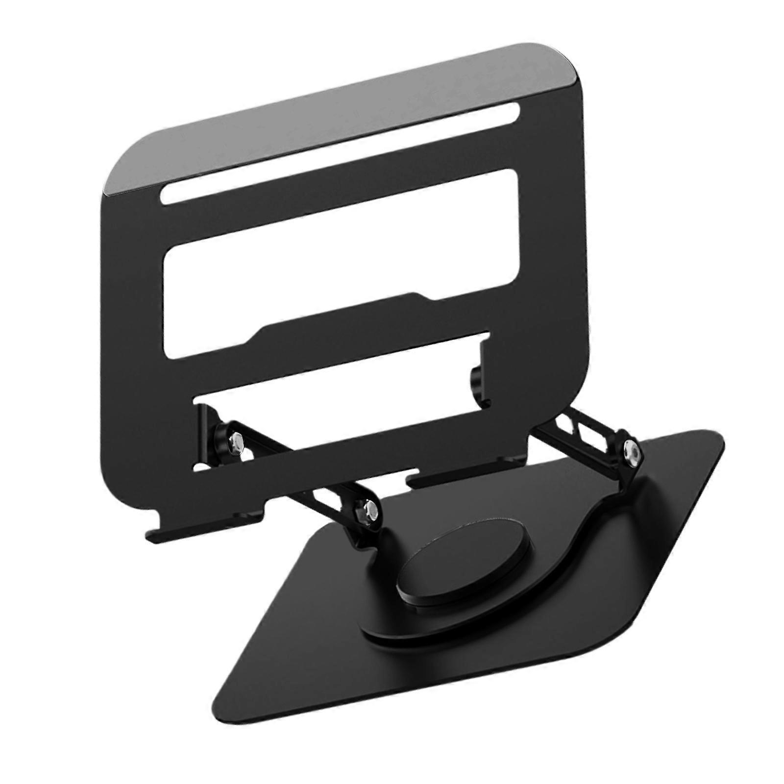Tablet Stand Bracket Desk Adjustable Tablet Bracket Foldable 360 Degree Rotatable Desktop Laptop Bracket for Laptop  Black