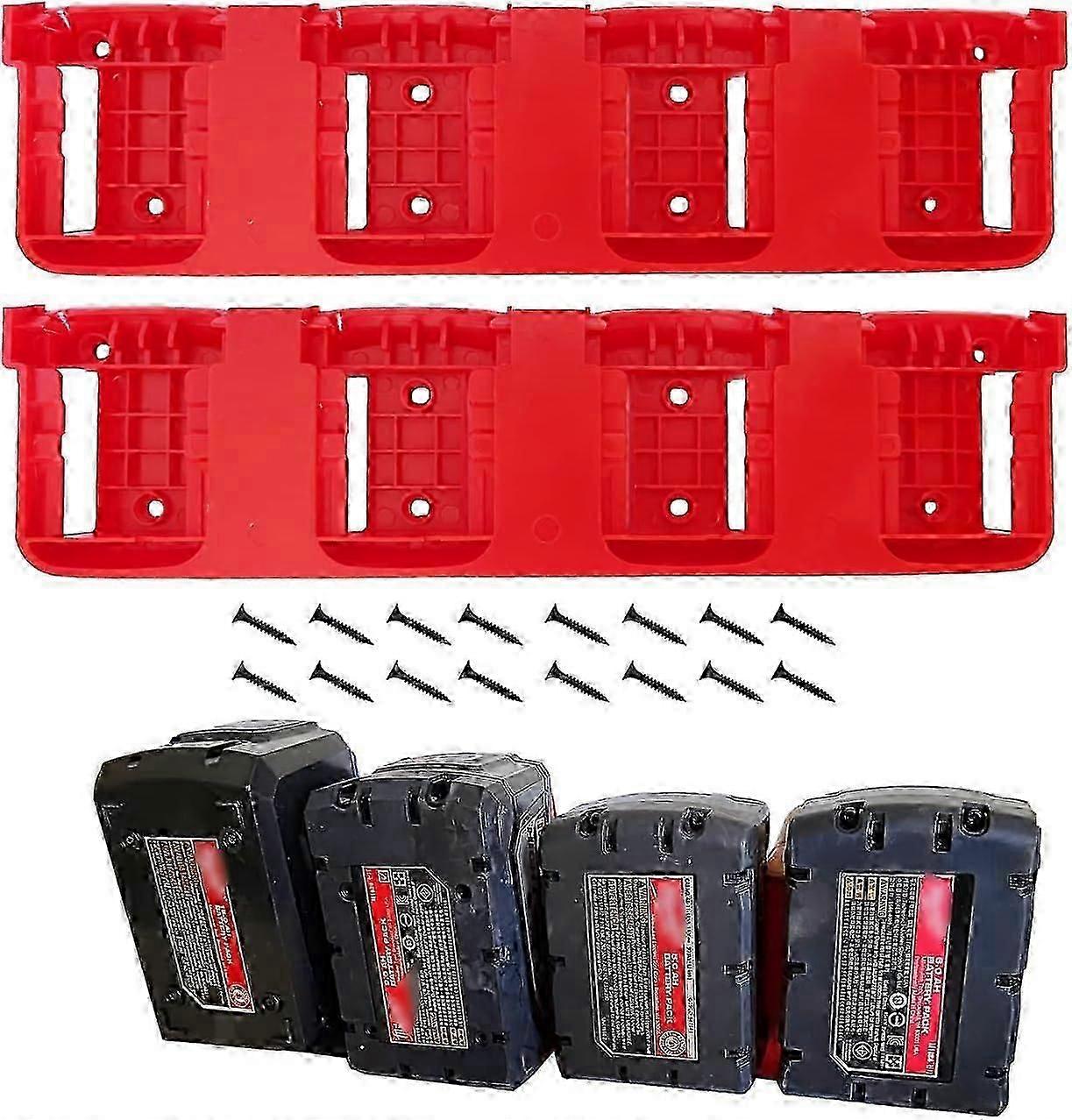 Battery Holders for Milwaukee M18 18V: 2pc Mounts