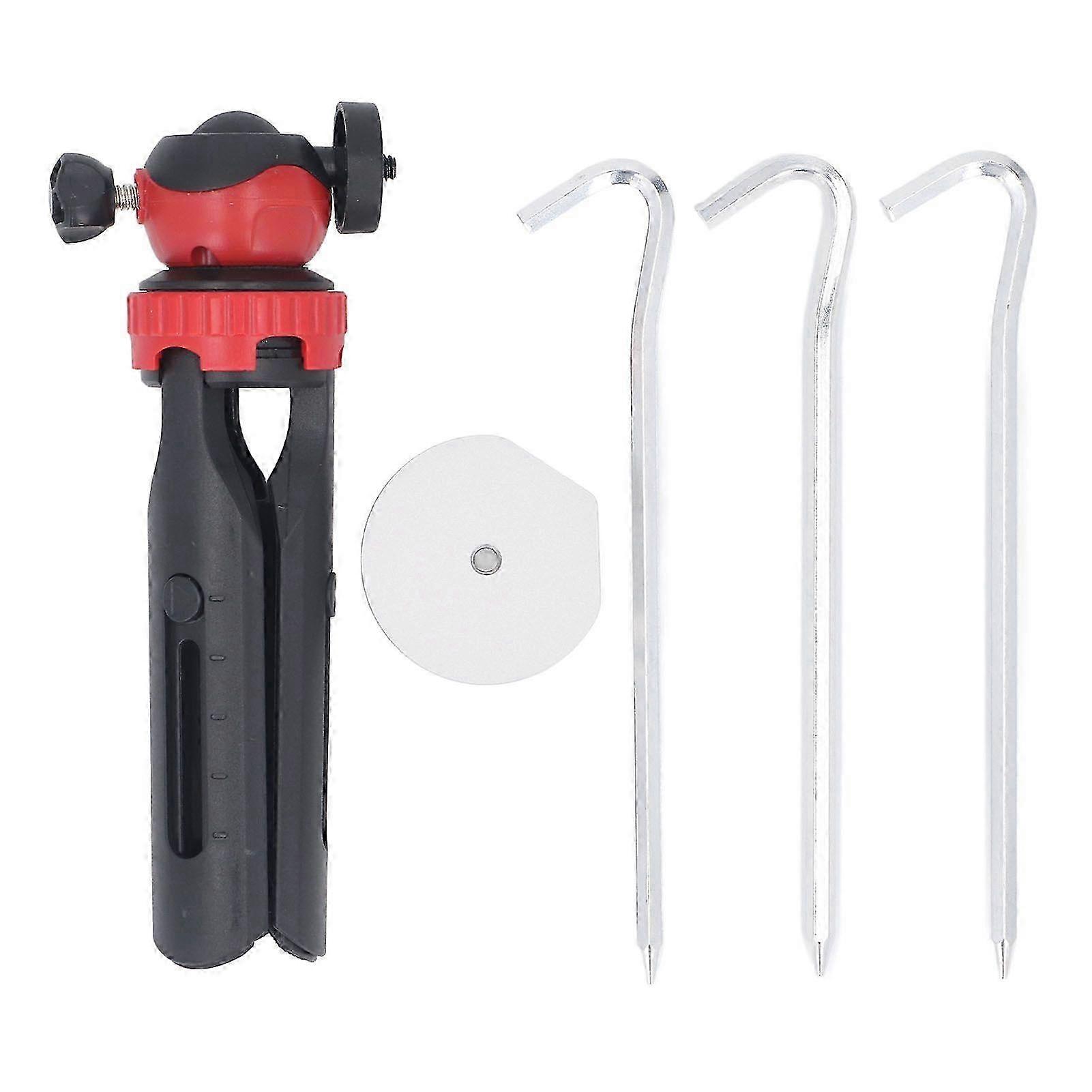 Tripod Mounting Kit with Adapter Aluminum Alloy Base Adjustable Height Tripod Stand for Mini Antenna Stand+Silver Adapter