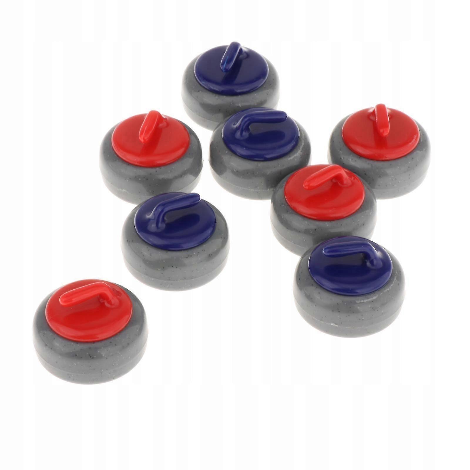 8x Tabletop Curling Game Pucks Party Shuffleboard