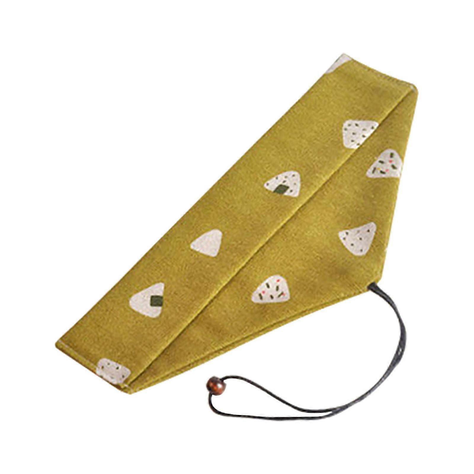 Racsoh Portable Chopsticks Spoon Fork Storage Bag, Reusable Utensil Pouch with Wind Binding, Travel Tableware Case