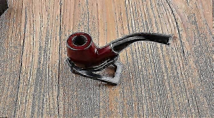 pipe set straight stem handmade with holster and holder