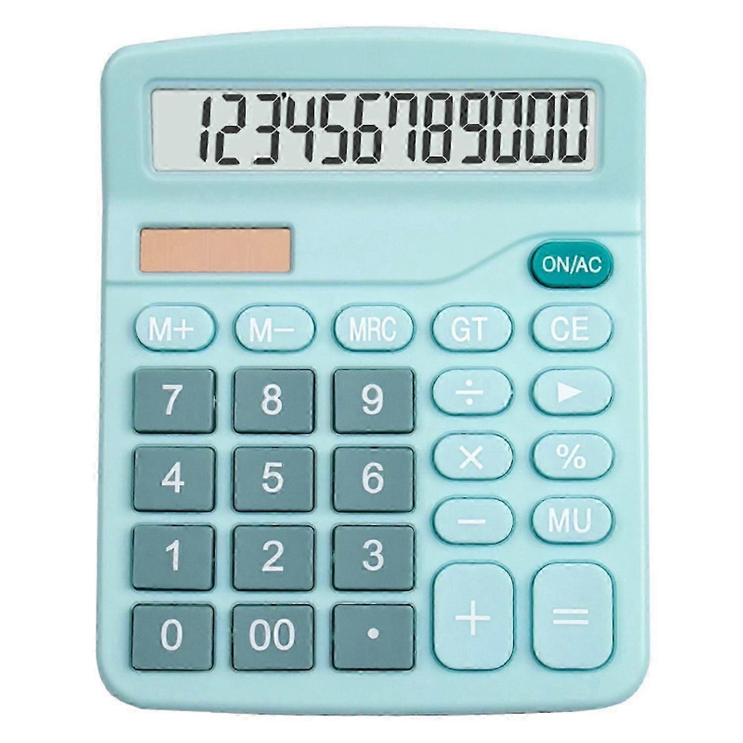 Desktop Calculator Standard 12 Digit Solar and Battery Dual Power Students Calculator for Office Sch