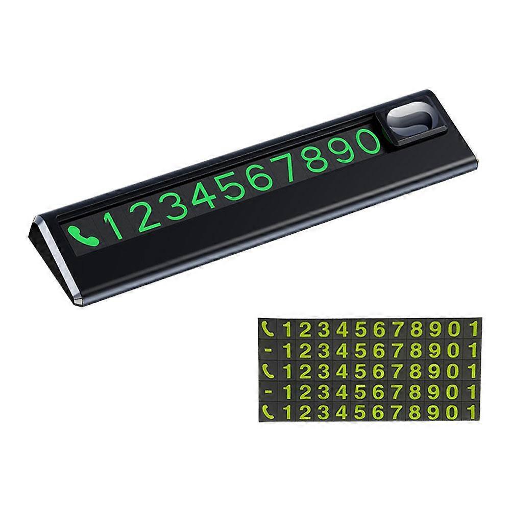Car Temporary Parking Card Automobile Digital Luminous Sign Temporary Universal Phone Parking N U1H9