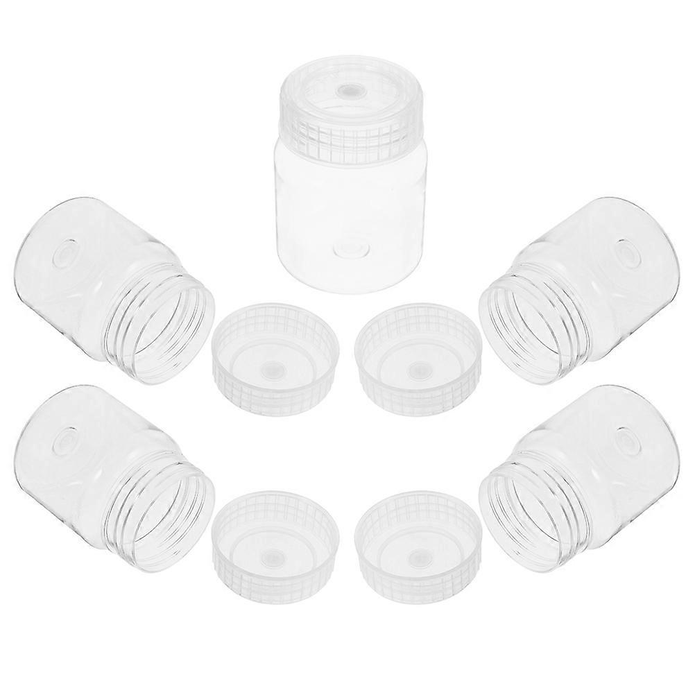 Reagent Bottle with Lid Lab Bottle for Storage 5Pcs Clear Plastic Material