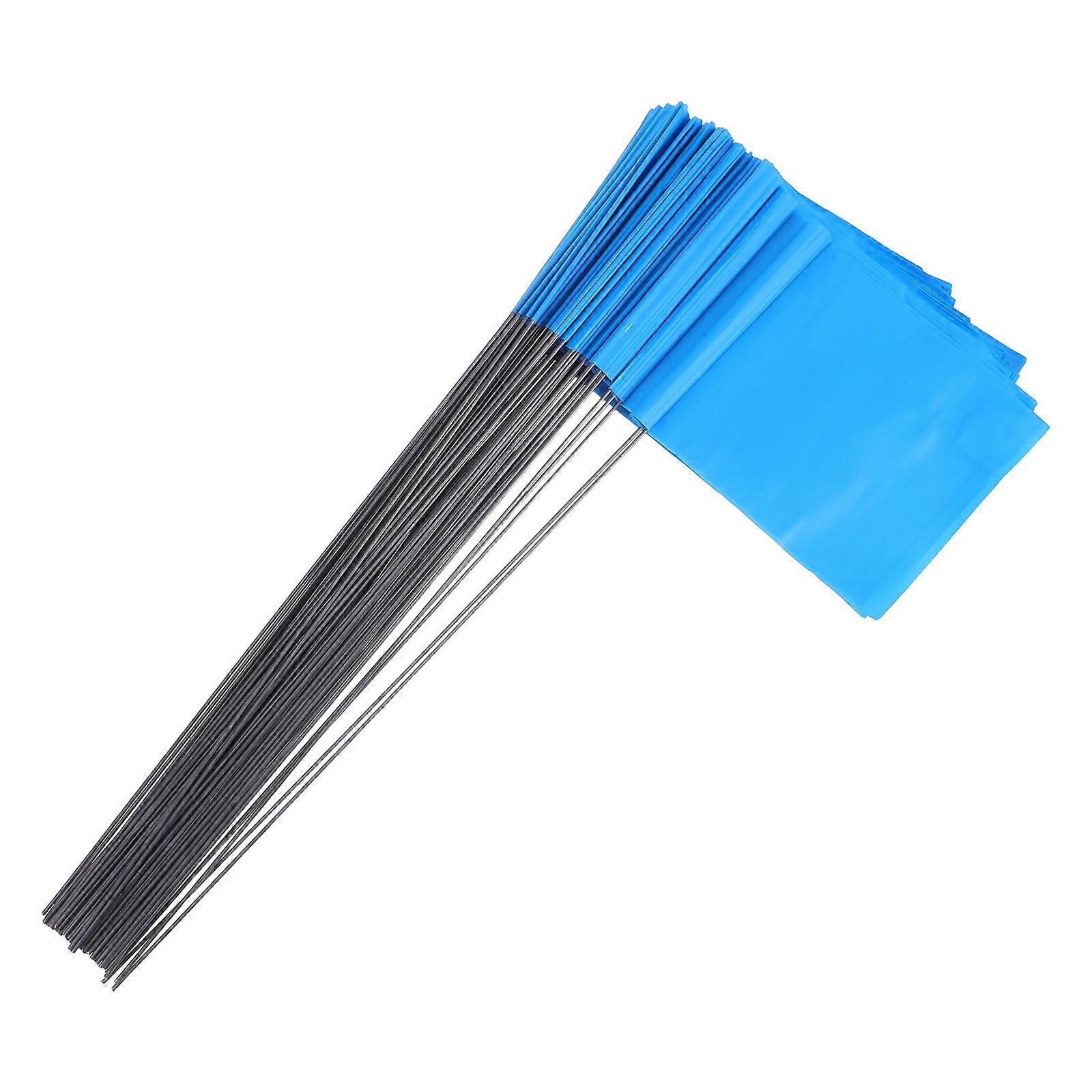 Construction Site Warning Flags for Surveying with 100Pcs Yard Marker Flags