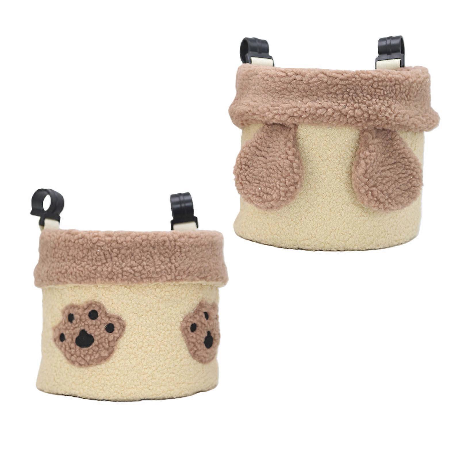 2Pcs Space Saving Infant Crib Hanging Pocket Bag With User Friendly Polyester Fabric And Instantly Mount Design Multicolor