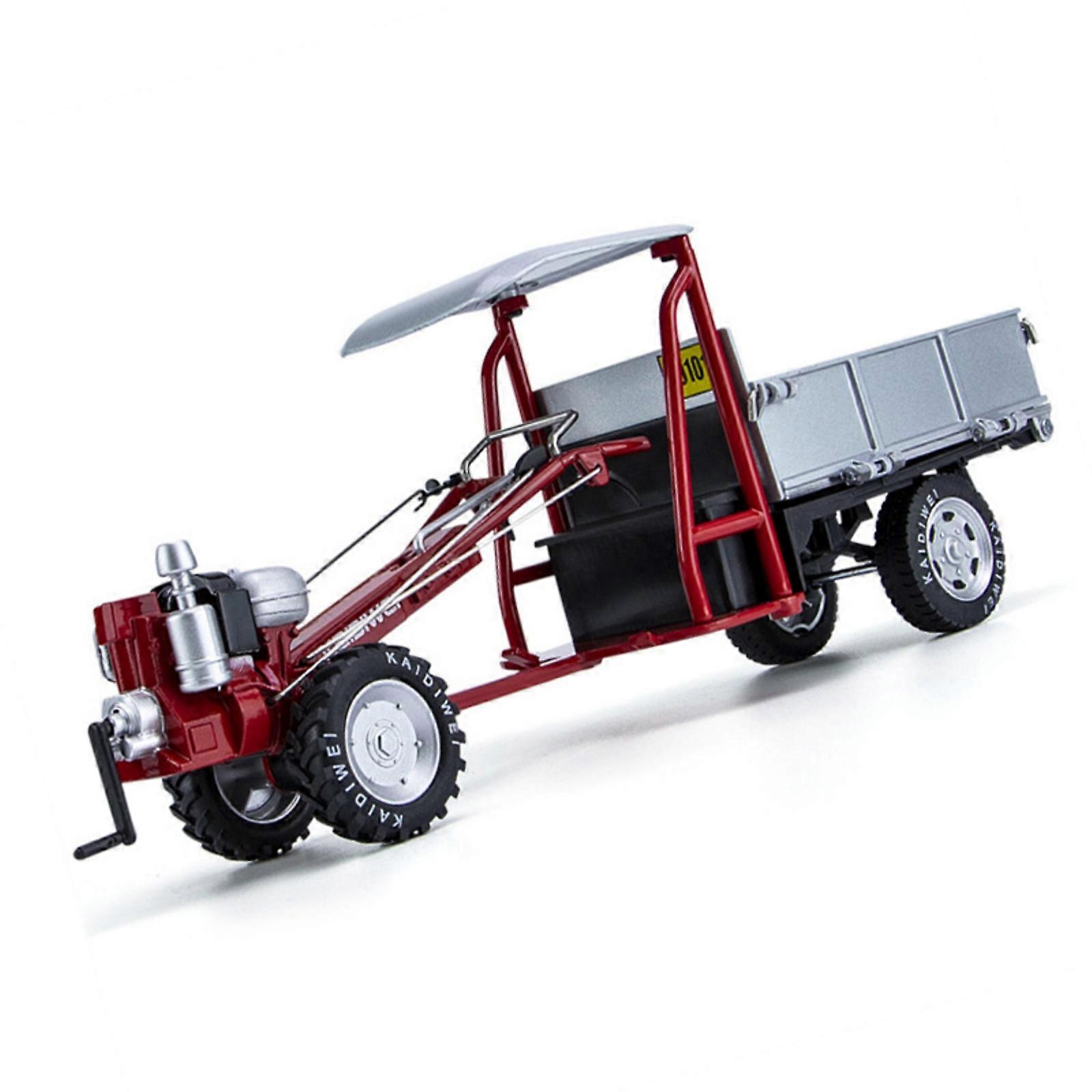 Classical Farm Tractor Die Cast Model In 1/16 Scale With Realistic Detailing For Collectors And Educators  Red